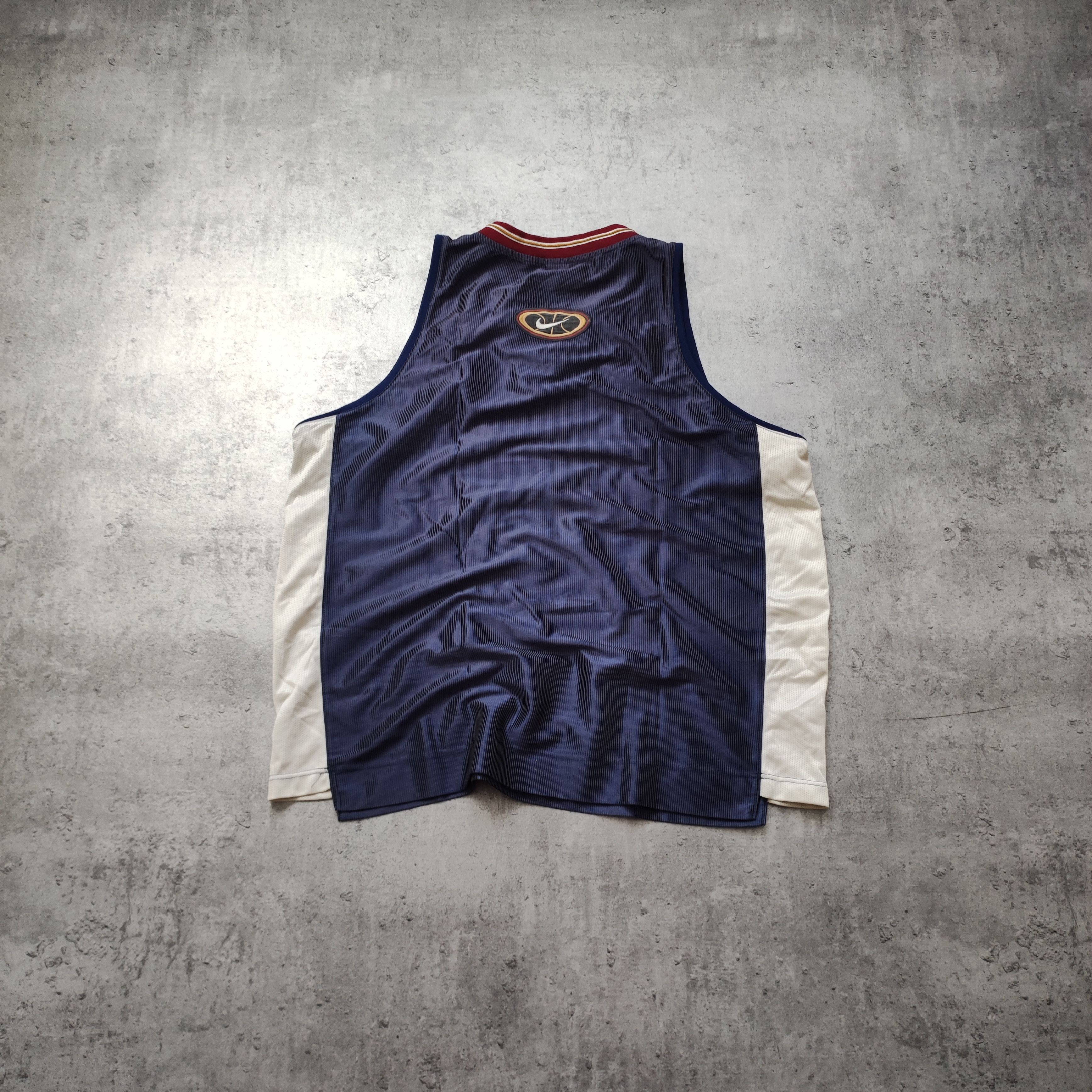NBA × Nike × Vintage Vintage RARE 90s Nike x NBA Basketball Varisty Jersey Size US L / EU 52-54 / 3 - 8 Thumbnail