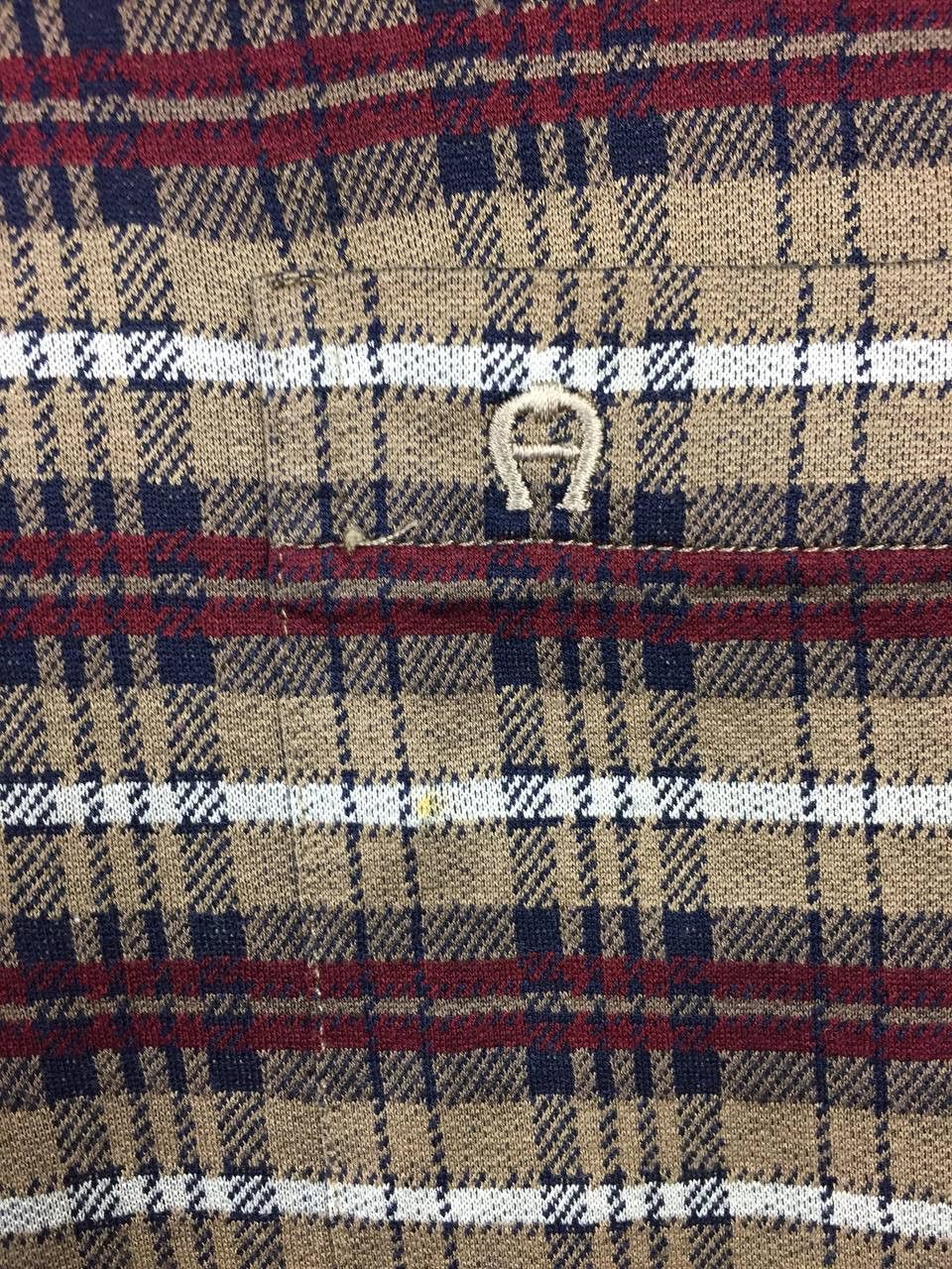 Etienne Aigner Vtg Aigner Made In Italy Retro Preppy Patterned Polo Shirt Size US L / EU 52-54 / 3 - 5 Thumbnail