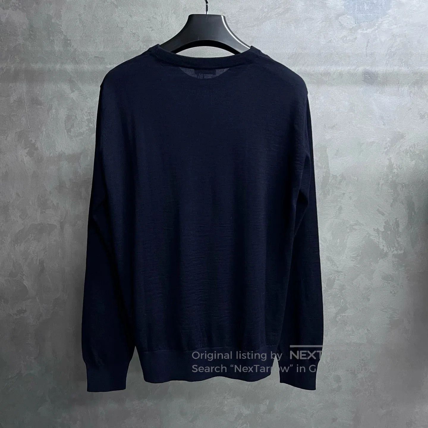 Dior Dior Dark Blue Embroidered Crewneck Knit Sweater. Size US M / EU 48-50 / 2 - 7 Thumbnail