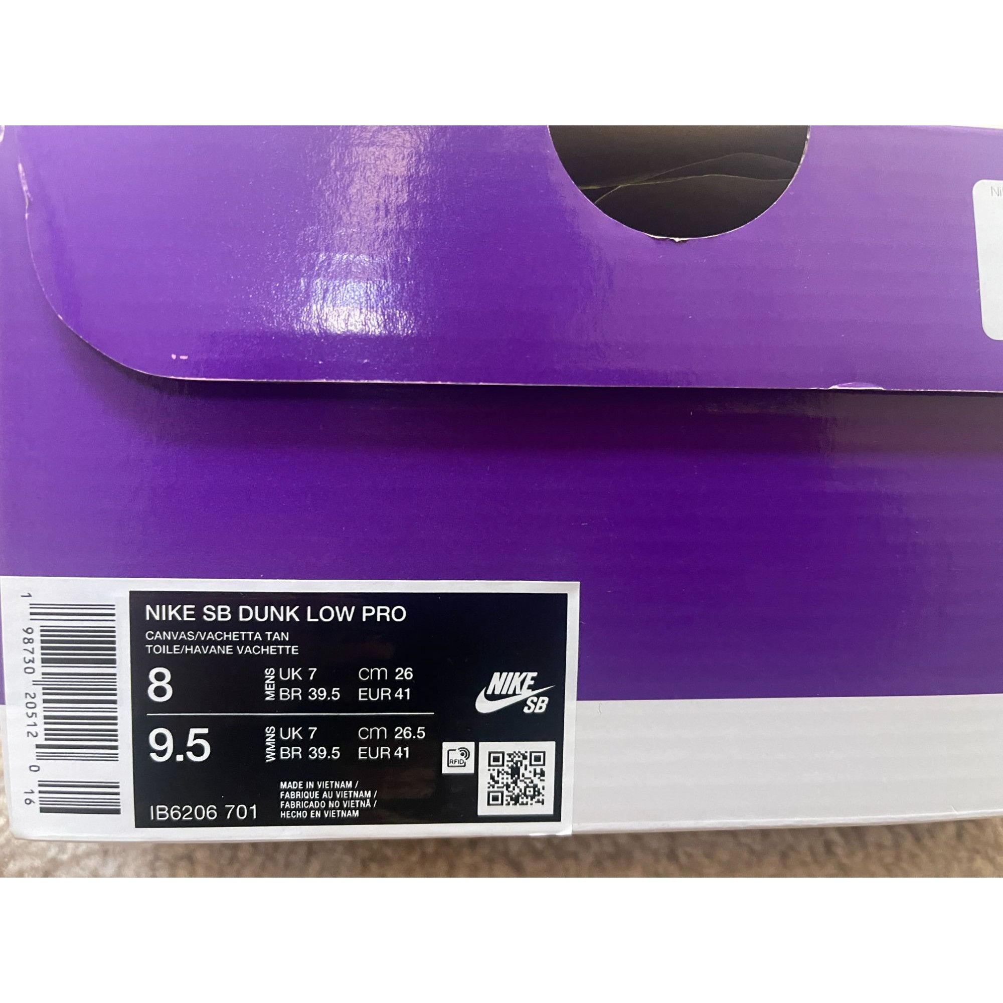 Nike Nike SB Dunk Low Pro Som Tum Canvas Mens 8us Size US 8 / EU 41 - 9 Thumbnail