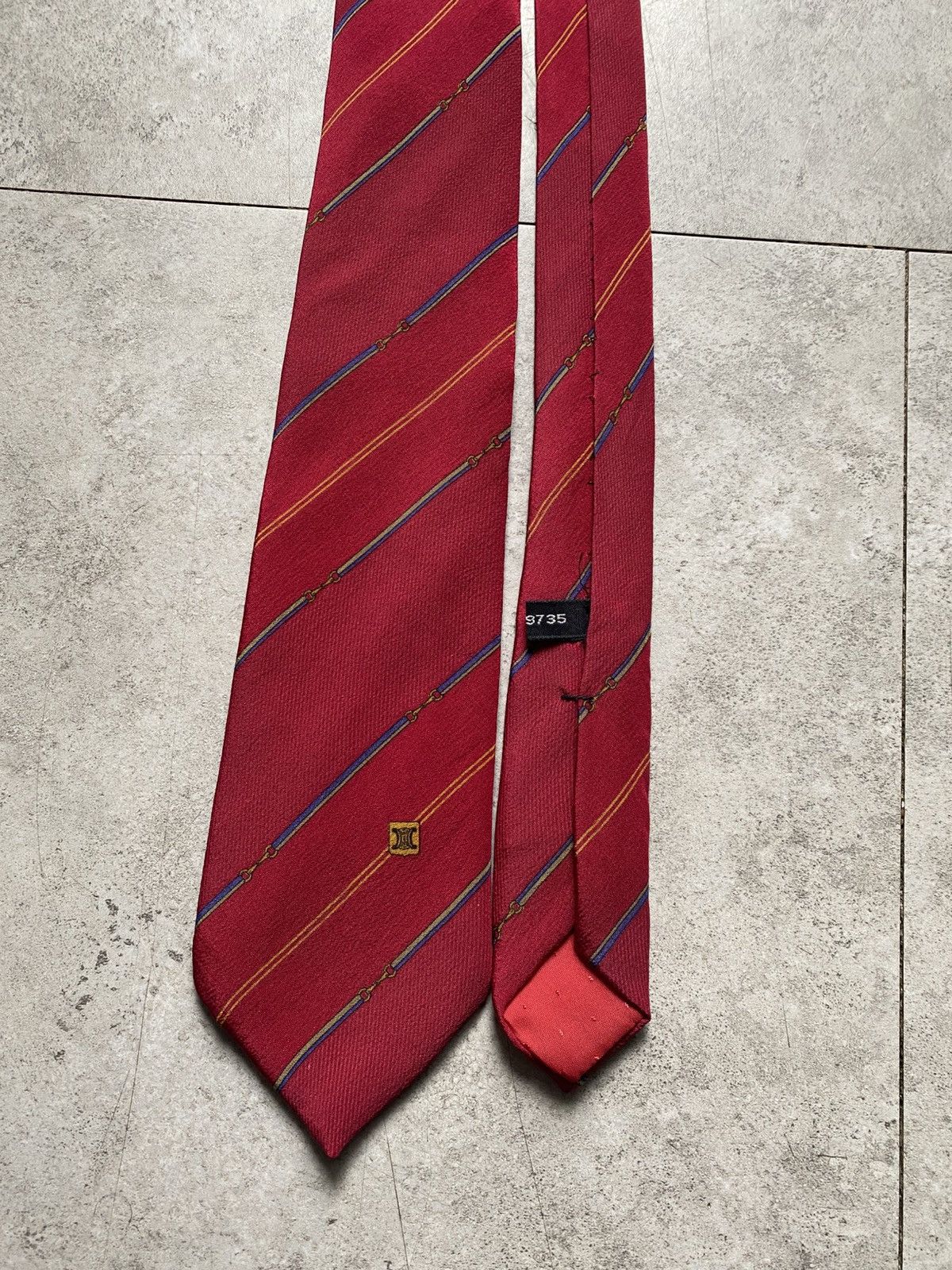 Celine Vintage Celine Tie 100% Silk like YSL Size ONE SIZE - 1 Thumbnail