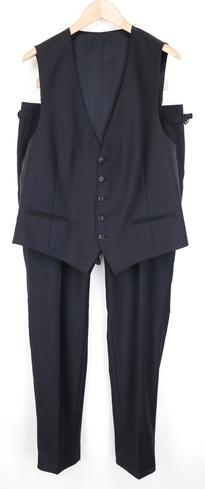 Suitsupply FERRARA UK42R Blue Wool Pleated 2 Piece Suit 75761 Size 42R - 1 Thumbnail
