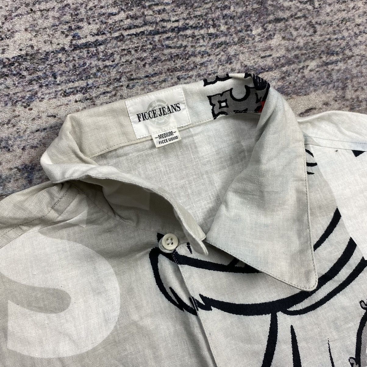 Japanese Brand × Yoshiyuki Konishi archive ficce jeans 1999 all over print button shirt Size US M / EU 48-50 / 2 - 7 Thumbnail