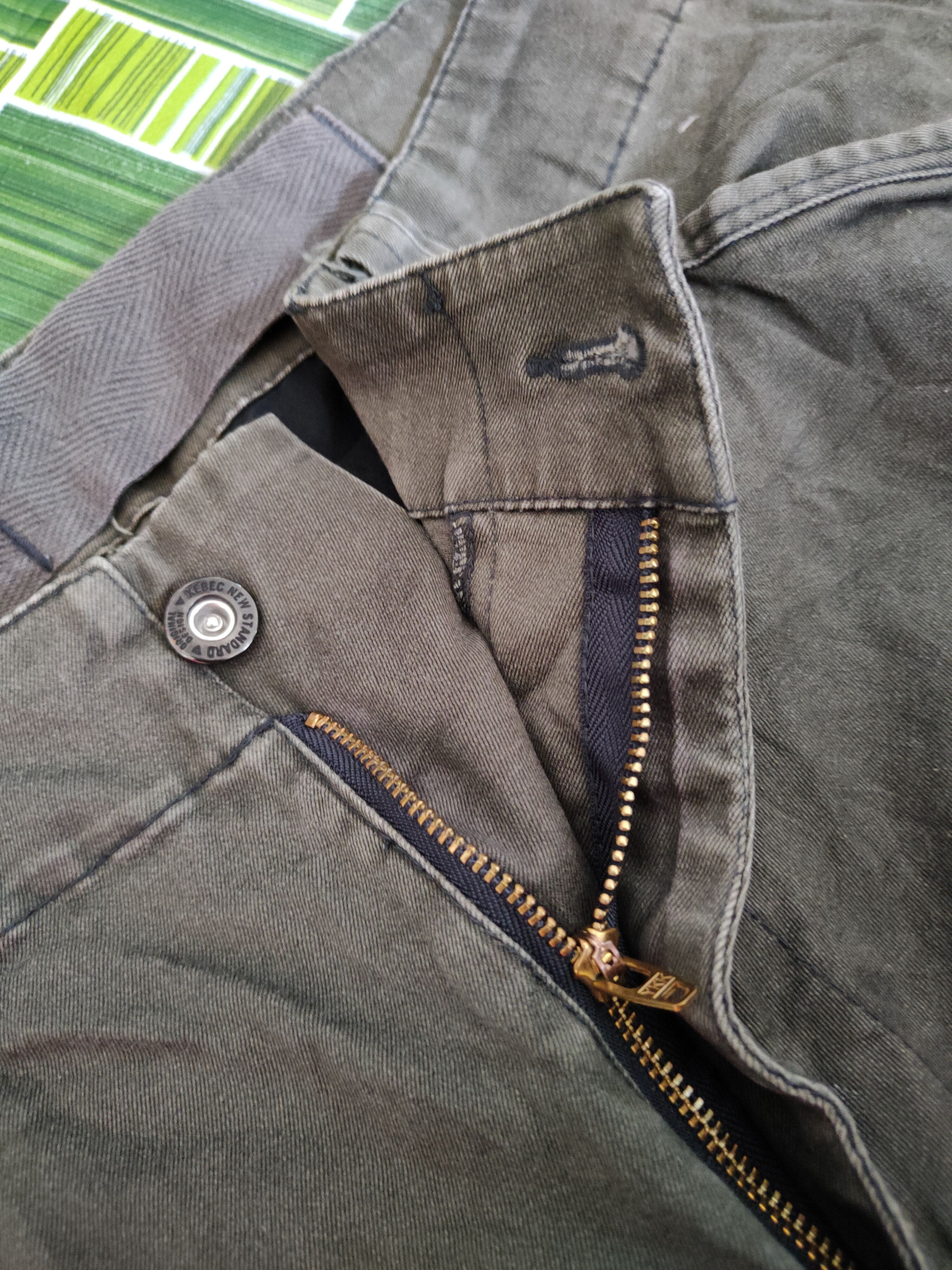 Japanese Brand Genba Dark Olive Multipocket Cargo Pants #S1285 Size US 37 - 12 Thumbnail