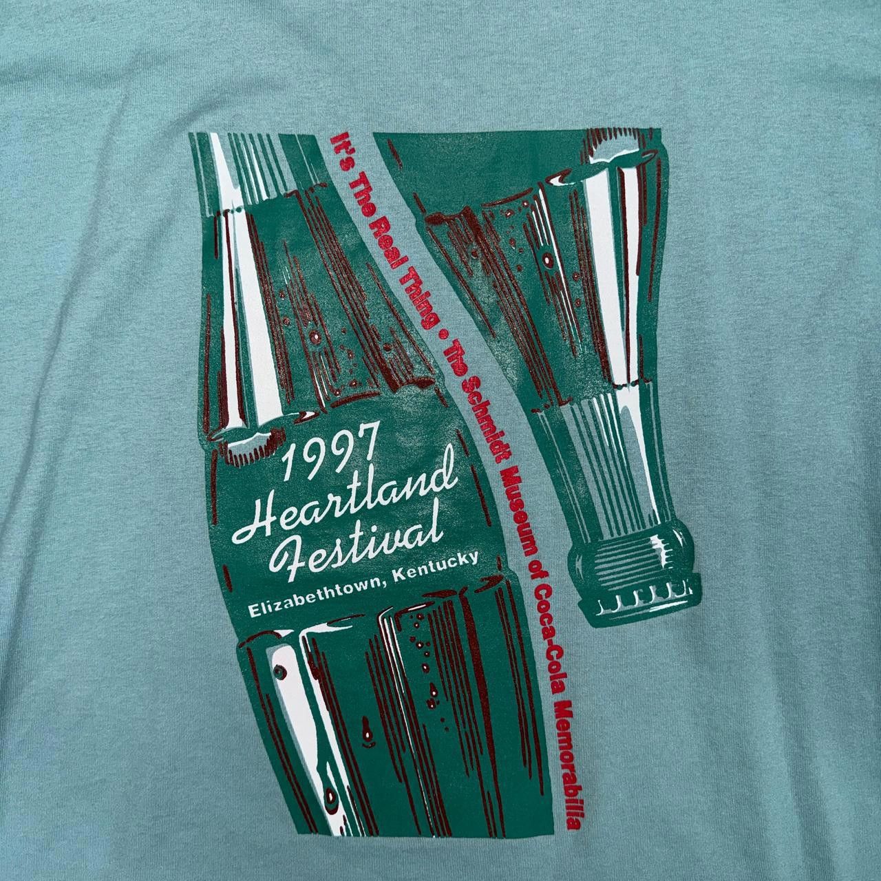 Hanes Hanes Men's Blue and Green Tshirt Size US XL / EU 56 / 4 - 3 Thumbnail