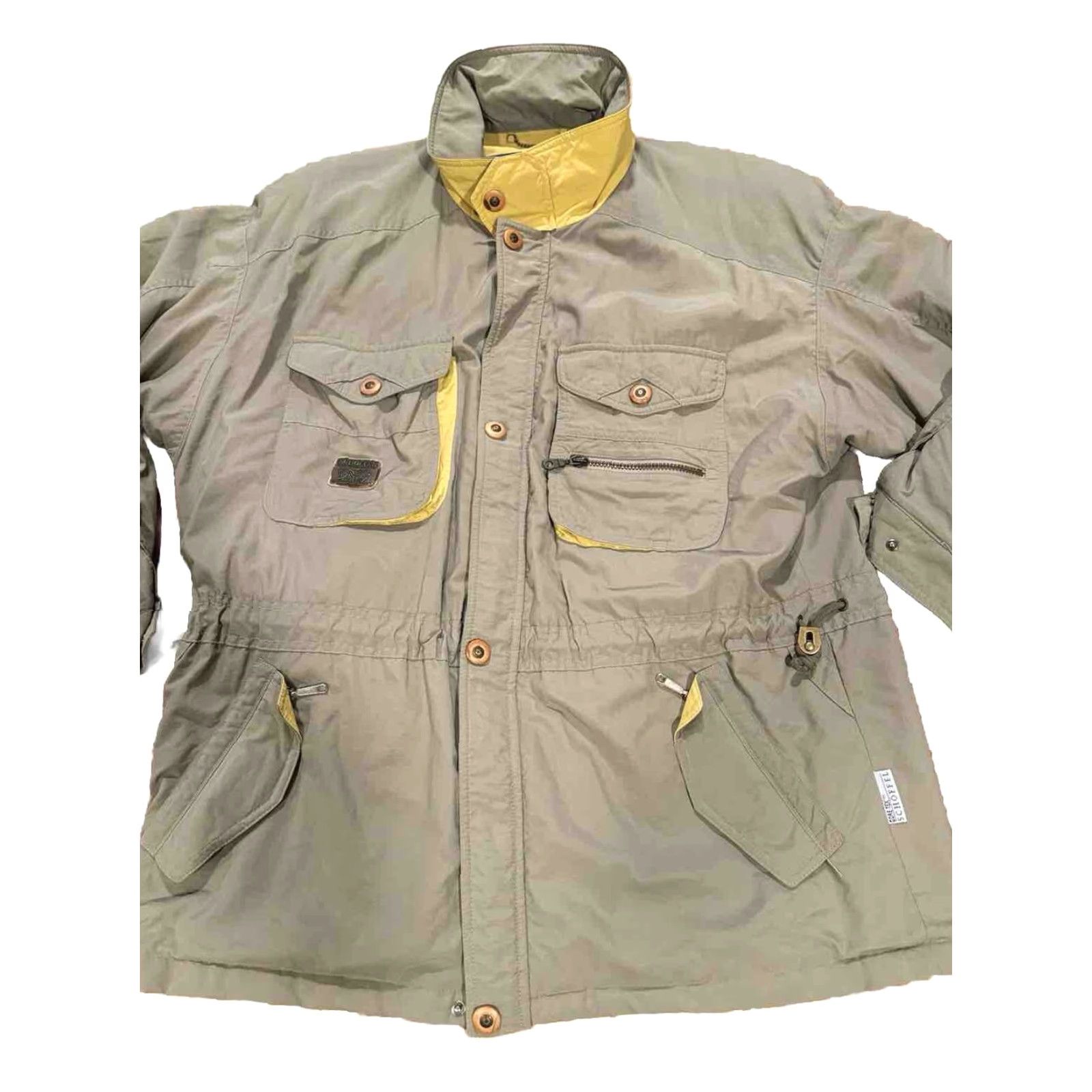 Vintage Schoffel Quintessenz Gore-Tex Jacket Windbreaker Polyamide Size 54 Men Gray Regular Zip Pockets Logo Windproof 90s Nature Vintage Size US L / EU 52-54 / 3 - 3 Thumbnail