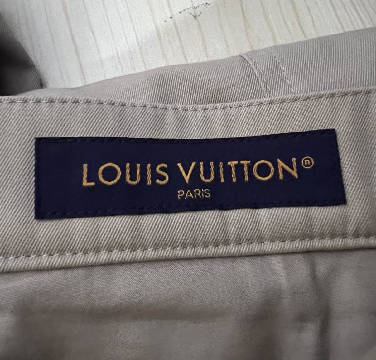 Louis Vuitton Louis Vuitton Khaki Pocket Embroidered Logo Trousers J41 Size US 34 / EU 50 - 3 Thumbnail