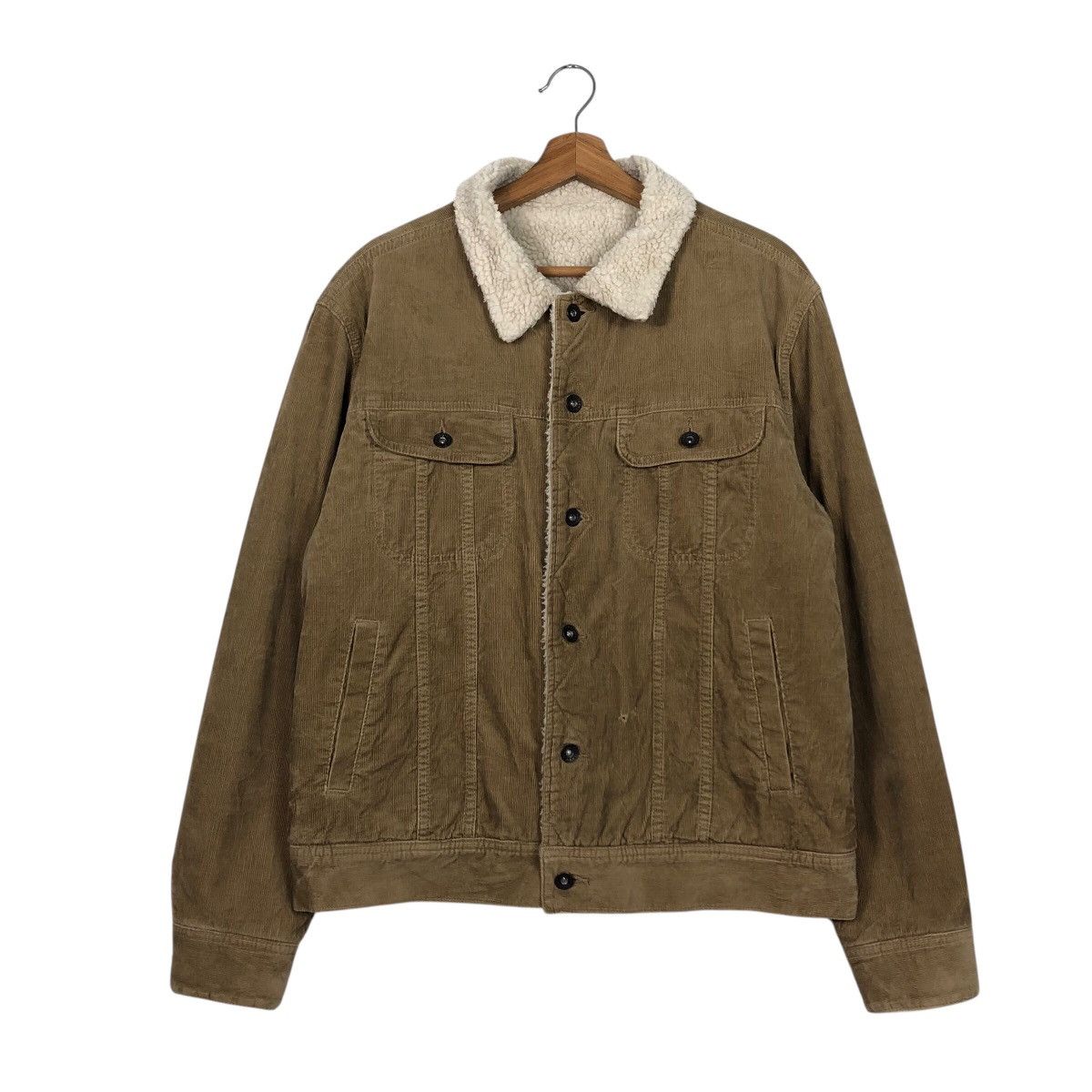 Japanese Brand 📌Vtg Trucker Biker Corduroy Jacket GU Blanket Issey Miyake Size US L / EU 52-54 / 3 - 2 Thumbnail