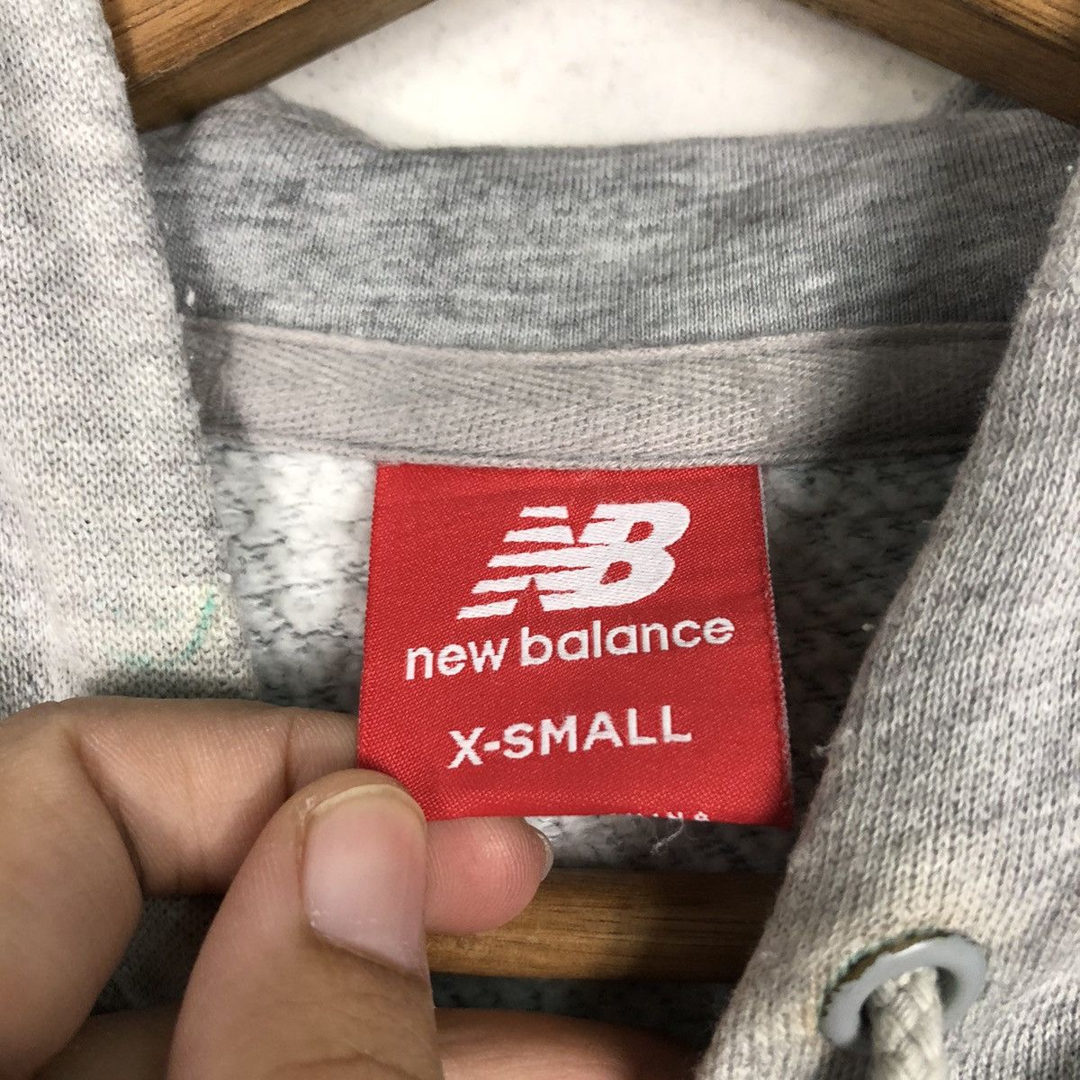 Japanese Brand 📌Vintage Hoodie Sweater New Balance Big Logo Spell Out Size US XS / EU 42 / 0 - 16 Thumbnail
