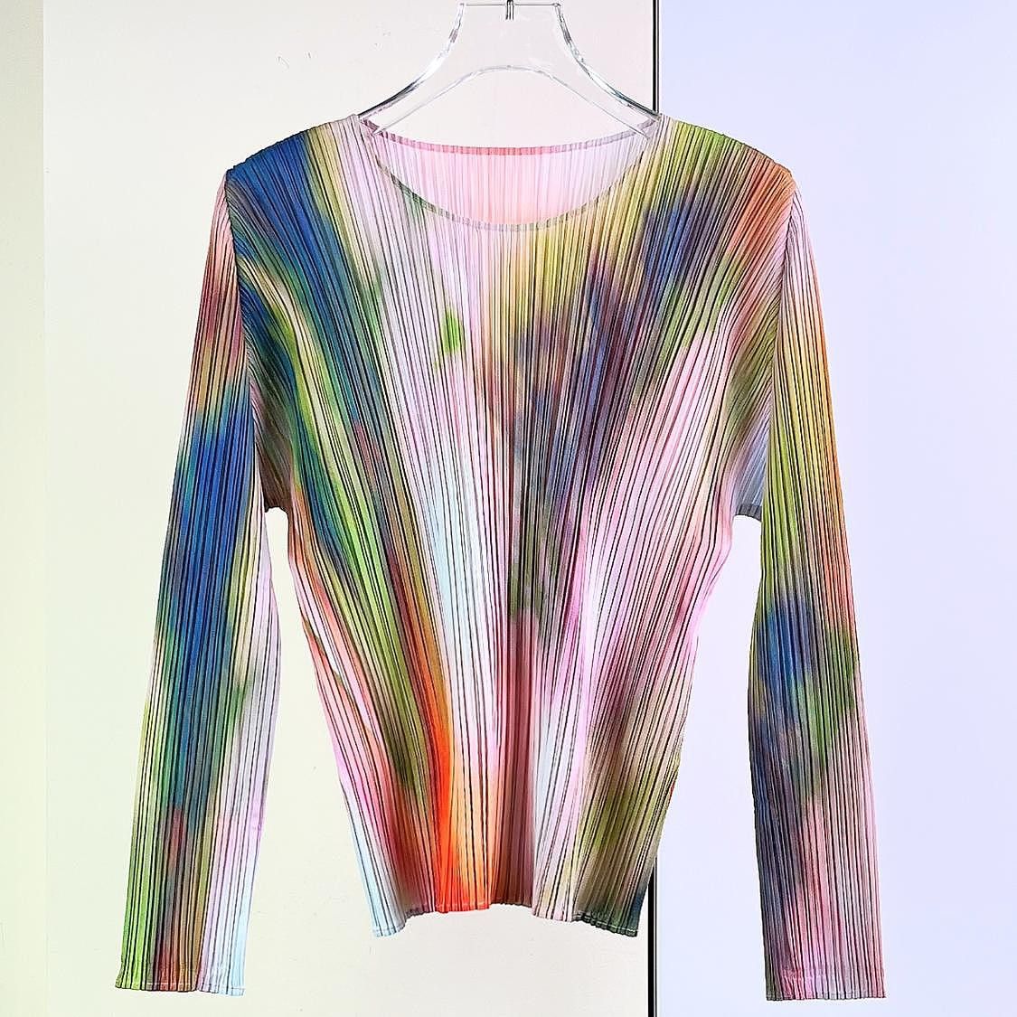 Pleats Please Issey Miyake PLEATS PLEASE ISSEY MIYAKE Abstract Print Long Sleeve Size 3 Size M / US 6-8 / IT 42-44 - 1 Thumbnail
