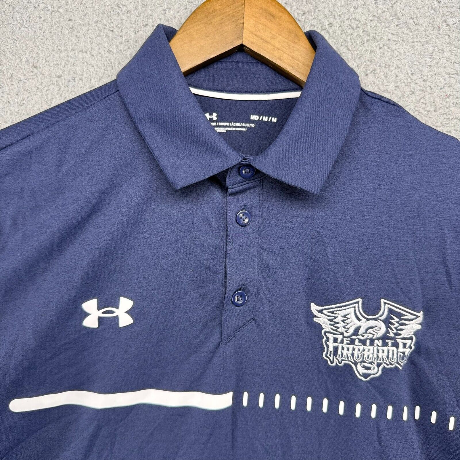 Under Armour Flint Firebirds Polo Shirt Medium Blue Under Armour Golf Size US M / EU 48-50 / 2 - 1 Thumbnail