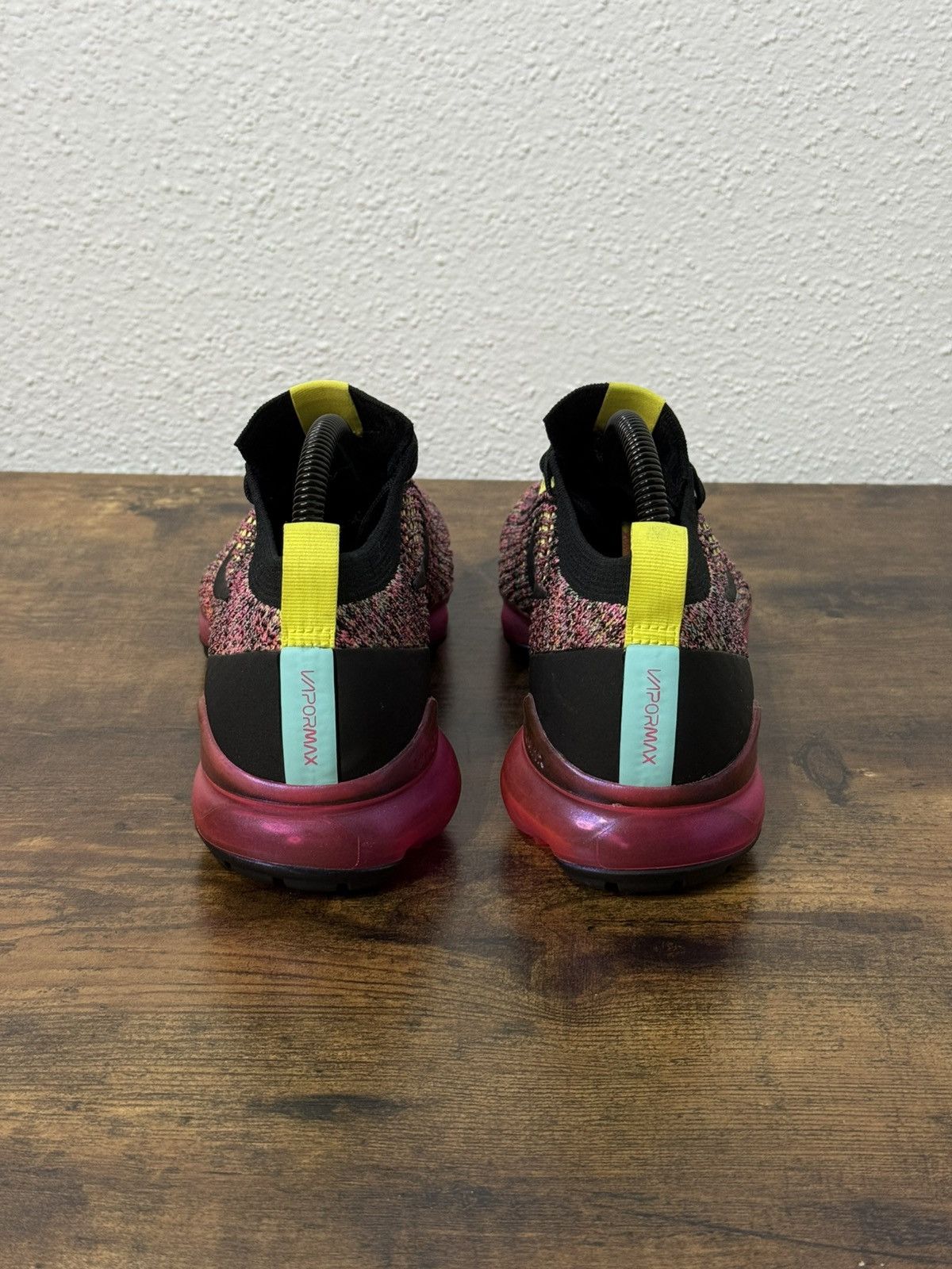 Nike Nike Air VaporMax Flyknit 3 Black Pink Blast size 8.5 No box Size US 8.5 / IT 38.5 - 3 Thumbnail
