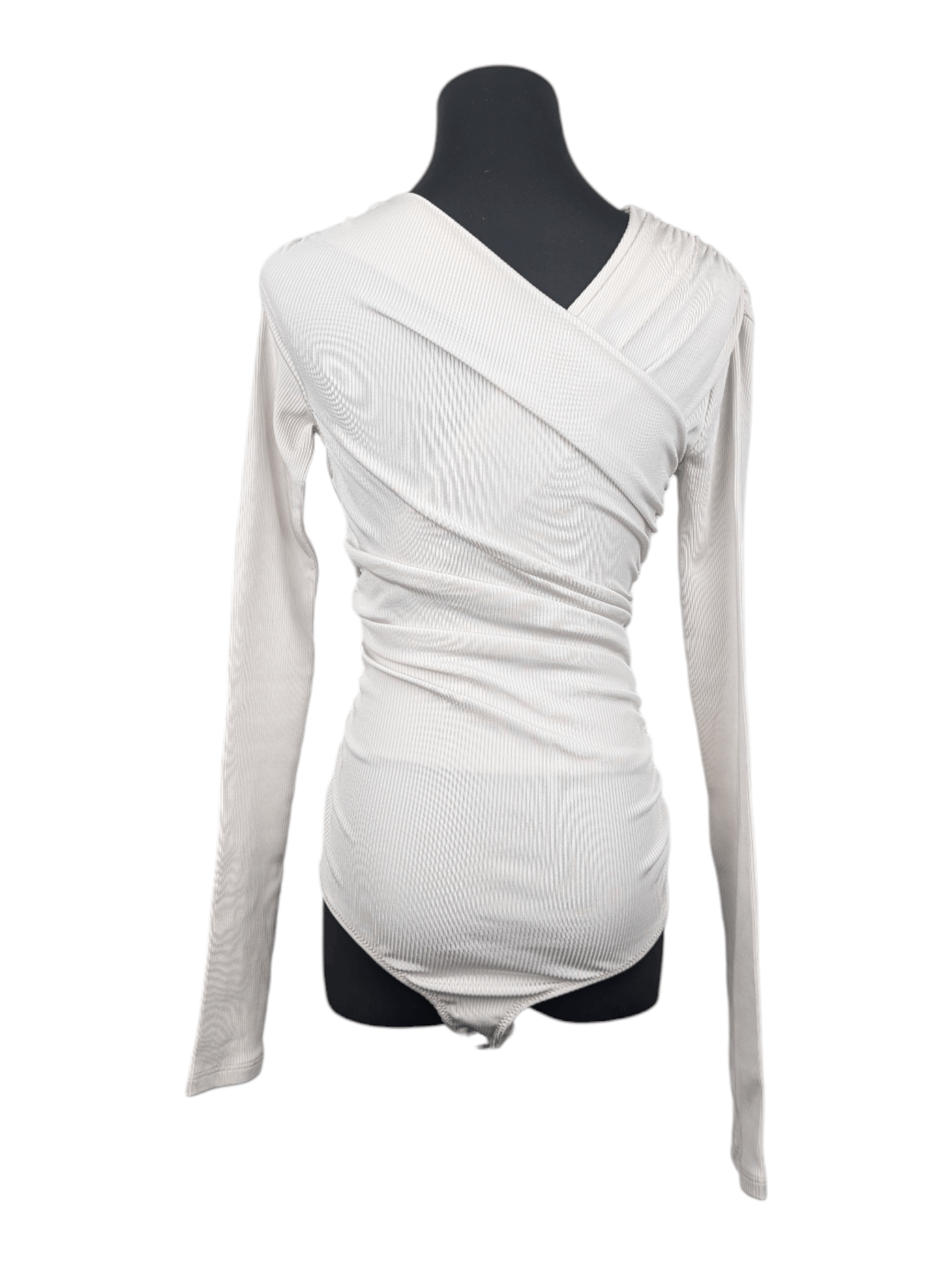 GOLDSIGN Goldsign Beige V-Neck Body Suit Size XS / US 0-2 / IT 36-38 - 2 Thumbnail