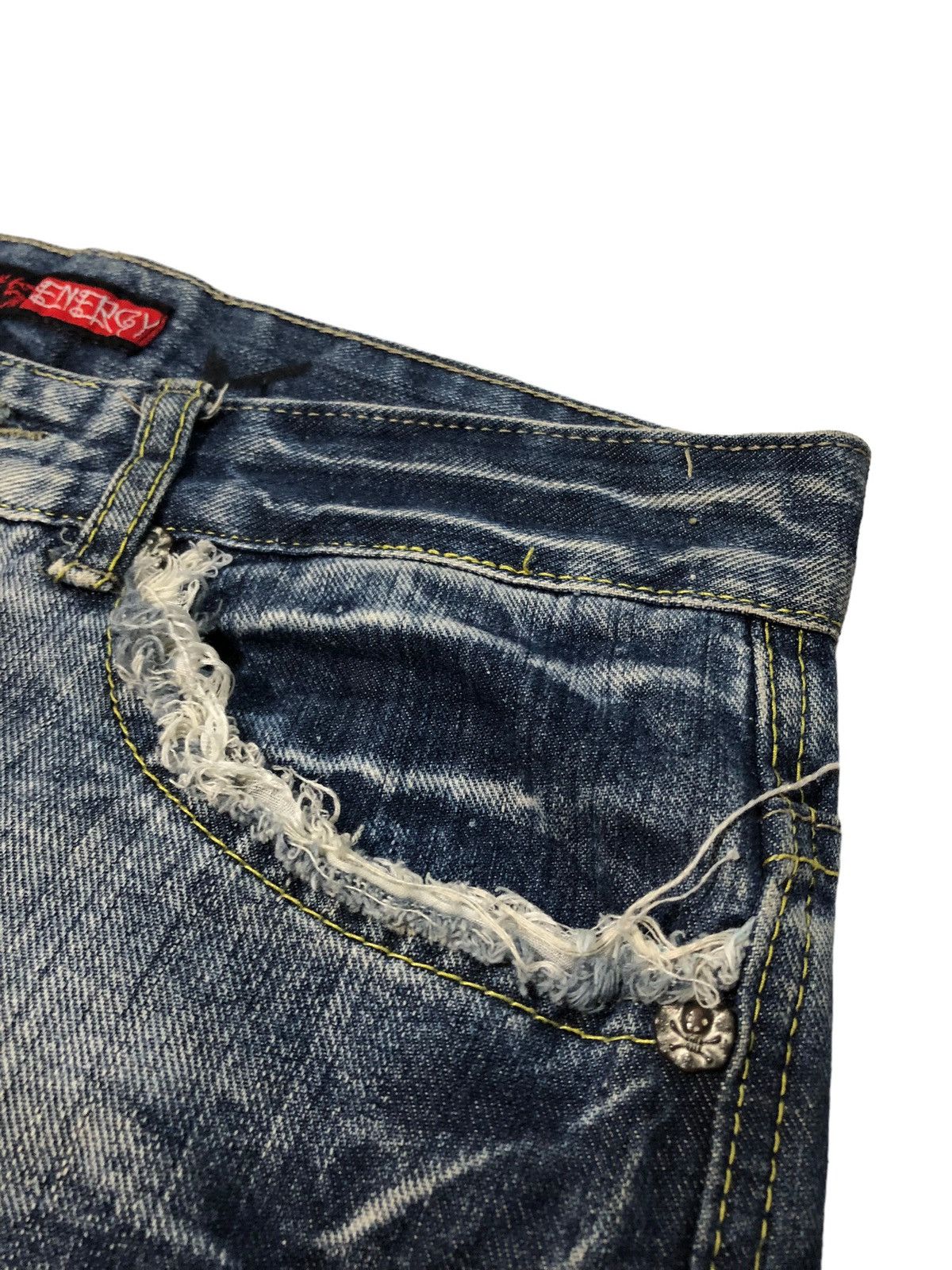 Japanese Brand Japanese brand 25 Energy distressed skull jeans Size US 32 / EU 48 - 7 Thumbnail