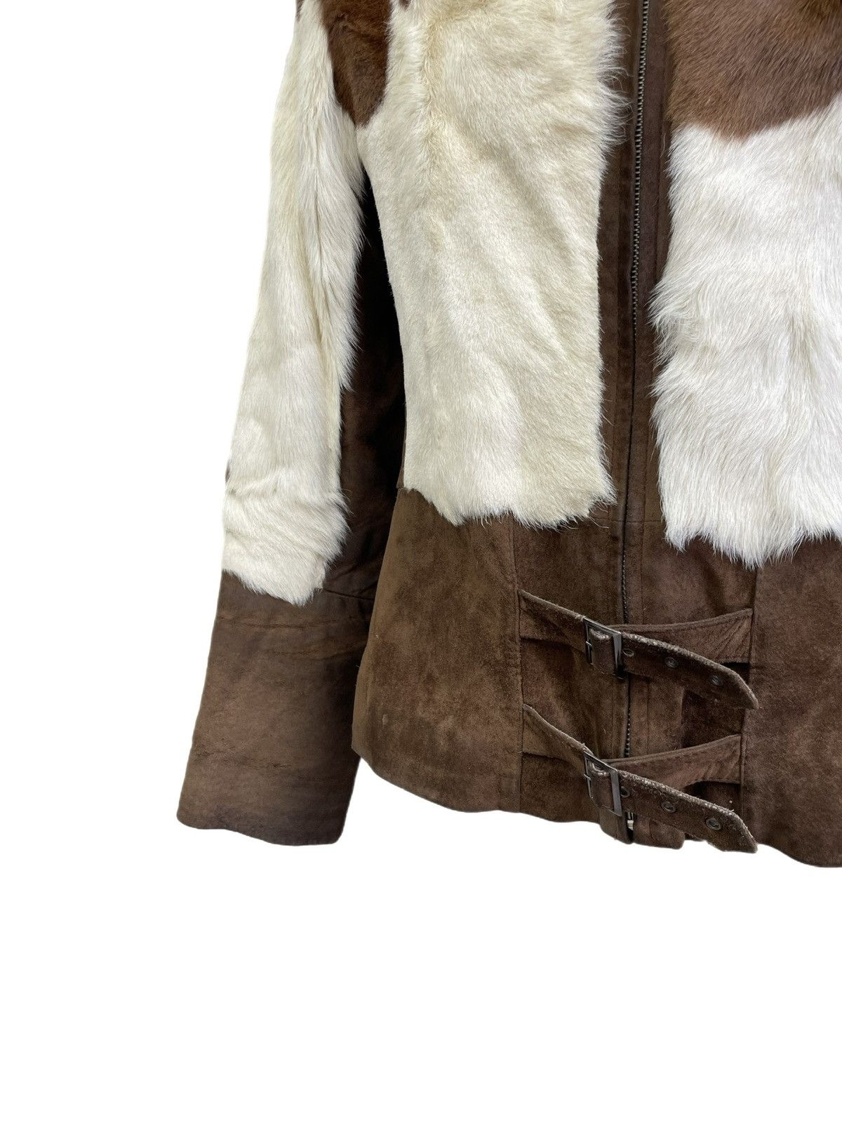 If Six Was Nine Hysteric glamour style brown fur fuzzy jacket vintage y2k Size L / US 10 / IT 46 - 3 Thumbnail