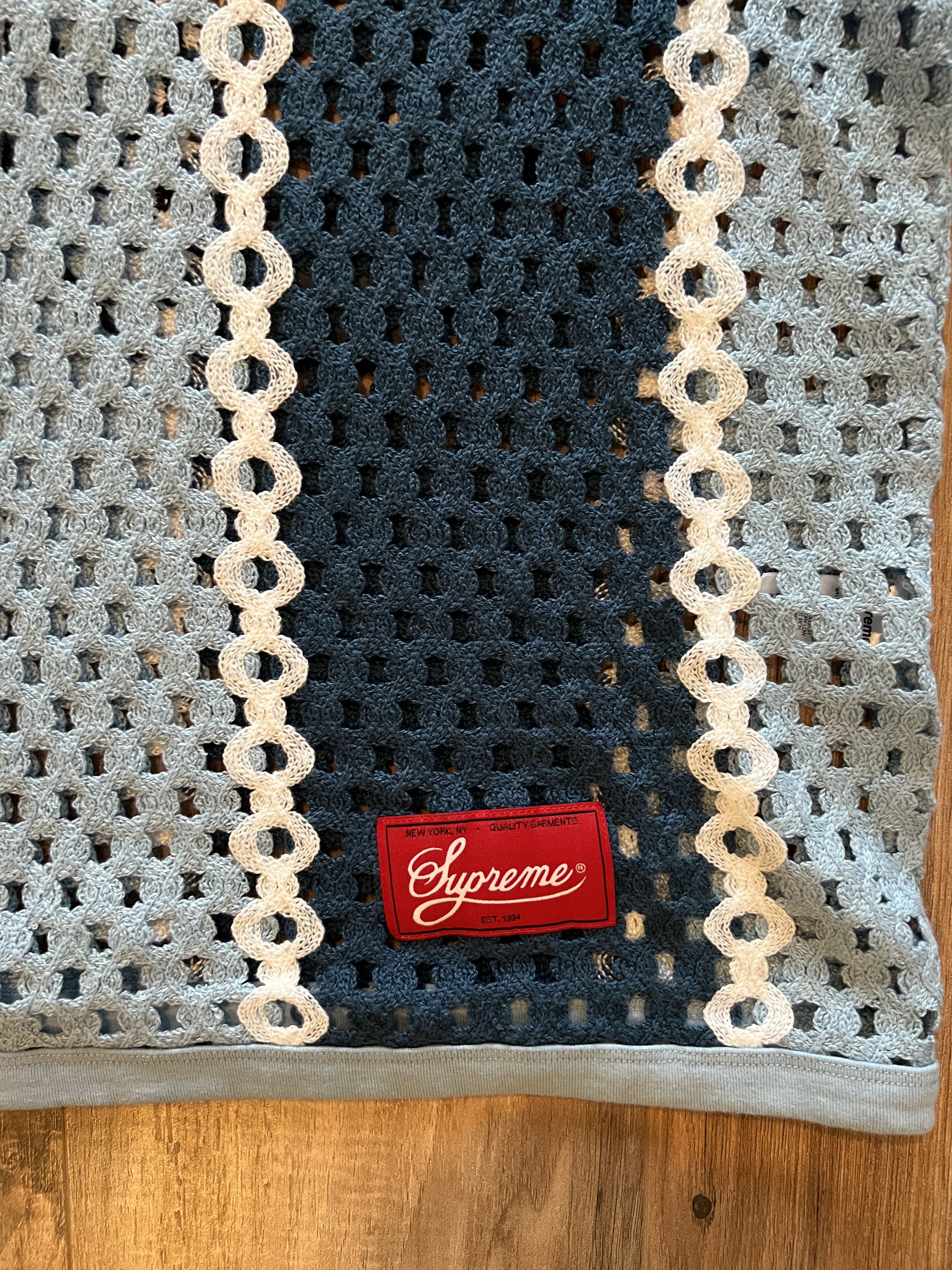 Supreme Supreme Crochet Football Jersey SS23 Size US L / EU 52-54 / 3 - 5 Thumbnail