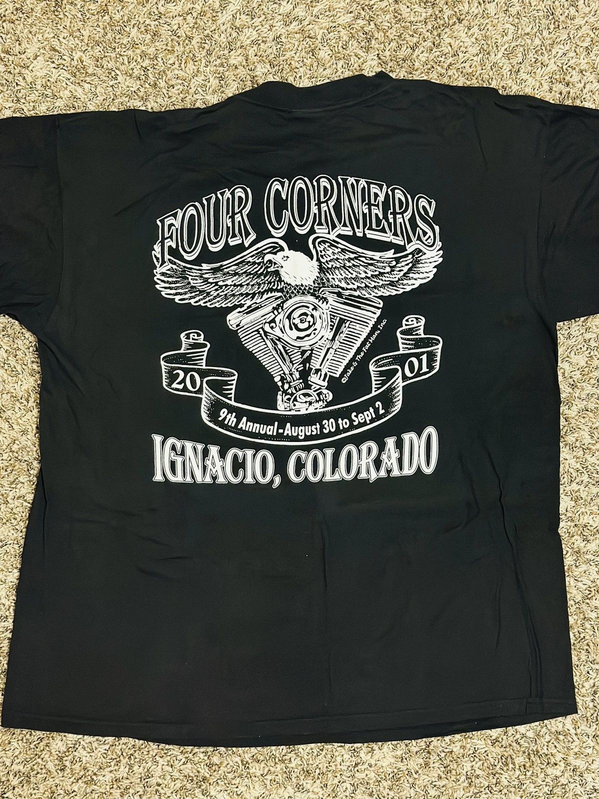 Vintage 2001 Four Corners Rally Week Tee Size US XL / EU 56 / 4 - 3 Thumbnail