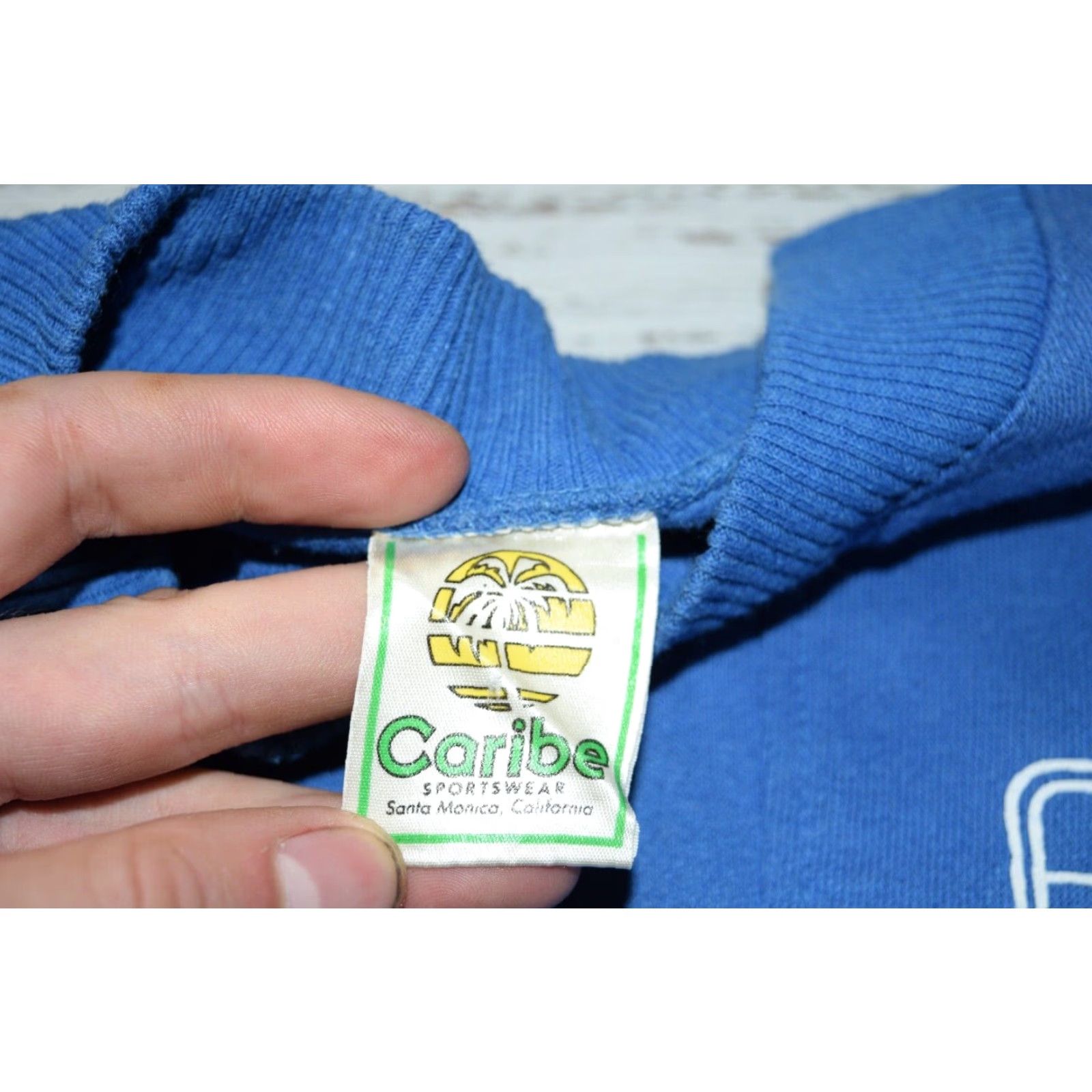 Vintage VINTAGE Caribe Sportswear 1/4 Zip Sweatshirt Sweater Blue Small Retro 80s 90s Unisex Adults Size S / US 4 / IT 40 - 6 Thumbnail