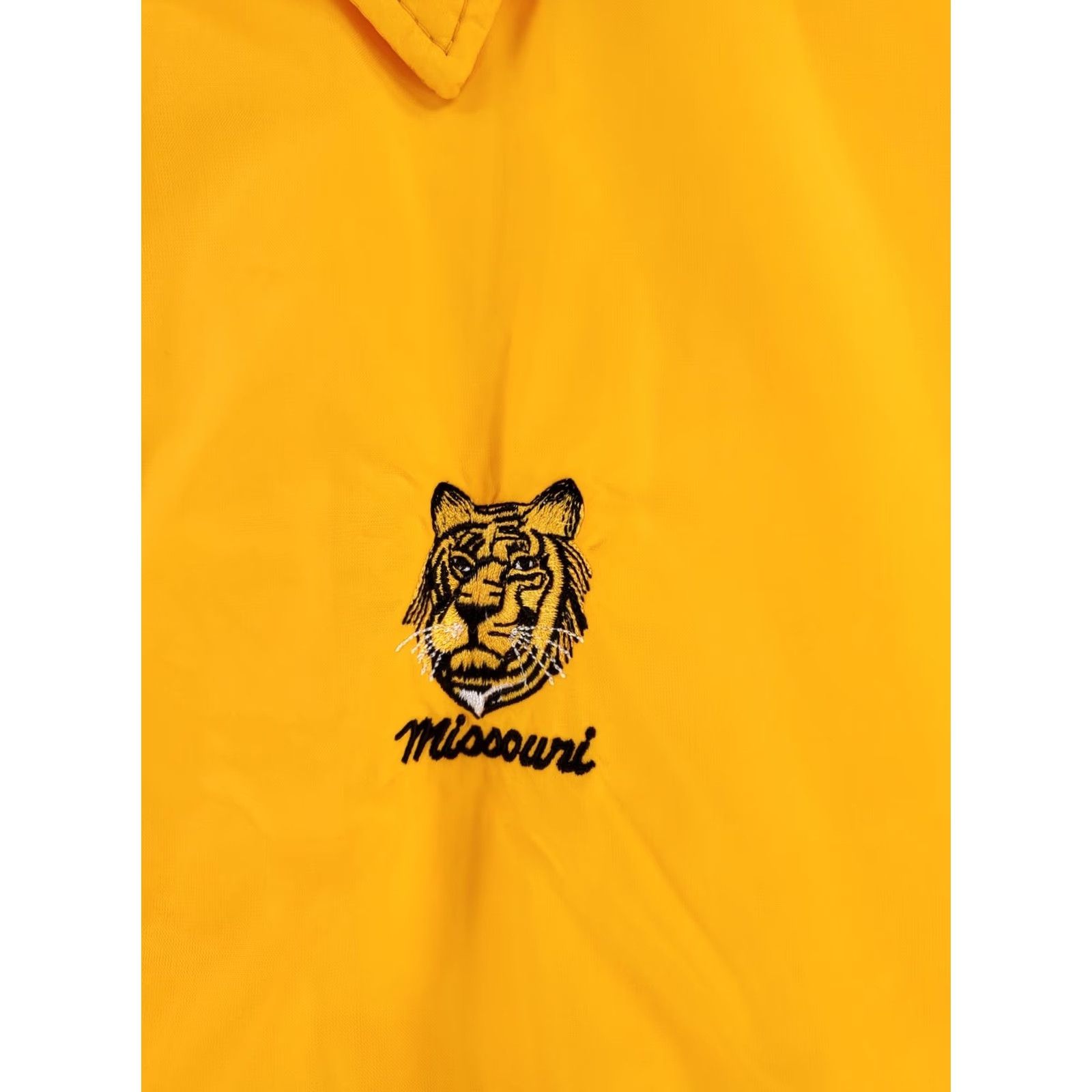 Vintage VINTAGE David Peyser Jacket Windbreaker Snap Yellow XL Mens USA 70s 80s University Missouri Made Size US XL / EU 56 / 4 - 4 Thumbnail