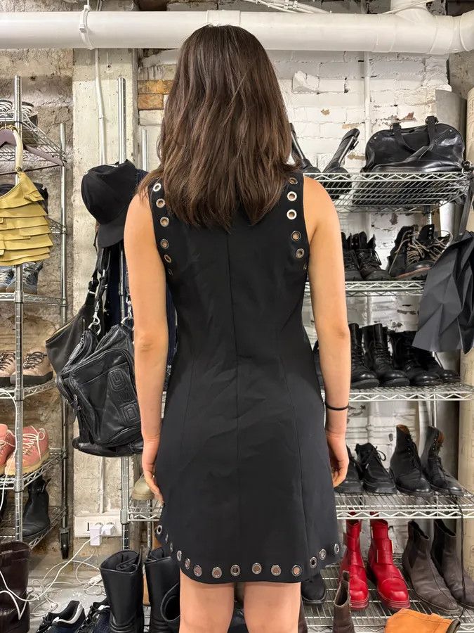Vintage Plein Sud Studded Black Dress Size S / US 4 / IT 40 - 3 Thumbnail