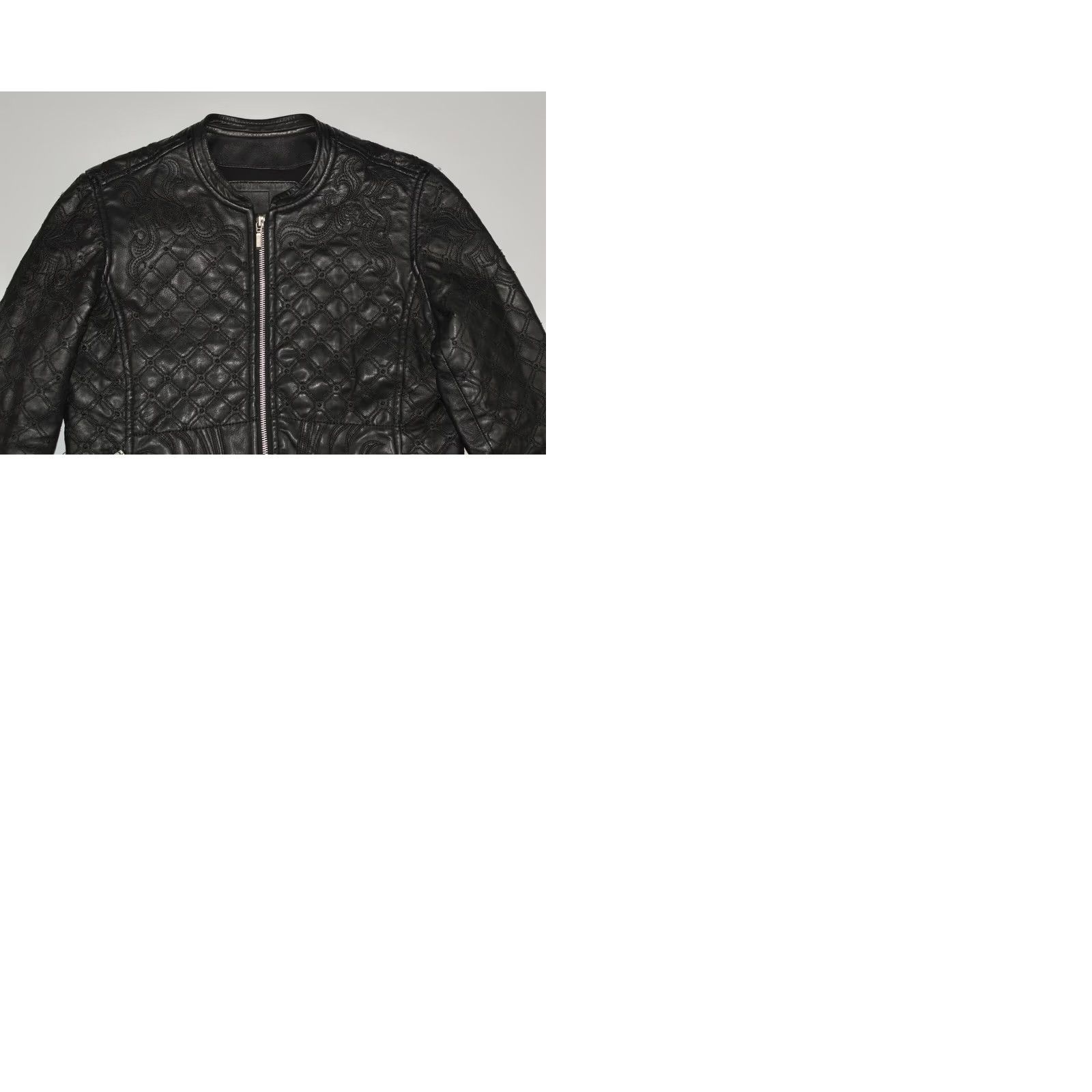 Vintage Cigno Nero Women's Style Factor Leather Jacket Shirt Jacket Black 40 Ladies Size S / US 4 / IT 40 - 9 Thumbnail