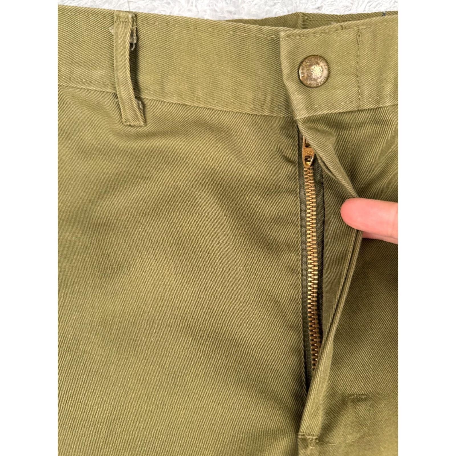 Vintage VINTAGE Boy Scouts Pants Men 30 Cargo Green Official Uniform Twill Cotton 30x26 Mens green cargo pants Boy Scouts of America Size US 30 / EU 46 - 5 Thumbnail