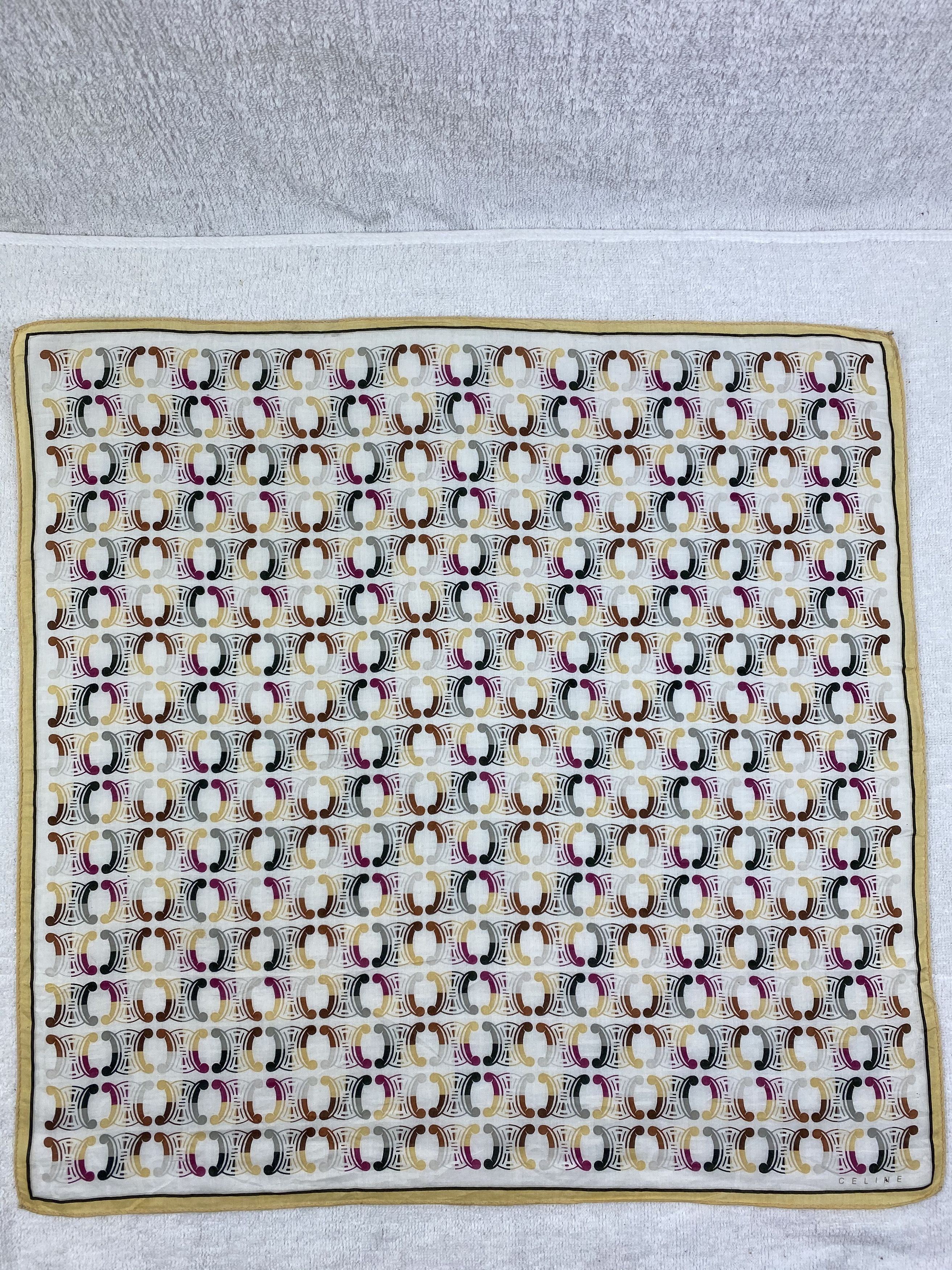 Celine Celine Big Monogram Handkerchief / Bandana / Neckerchief Size ONE SIZE - 3 Thumbnail