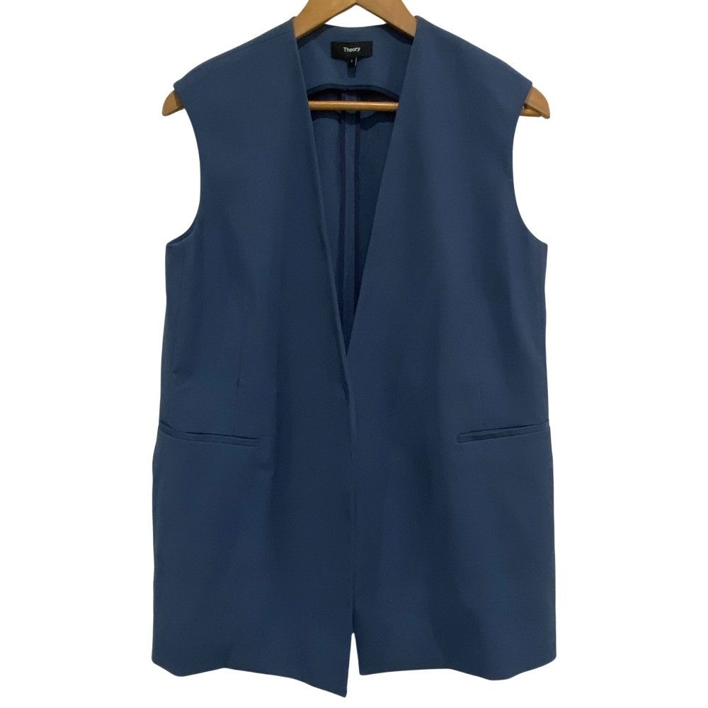 Theory Theory Theory STRETCH OXFORD Collarless Vest Others Tops DUTY FREE for USA Size ONE SIZE - 1 Thumbnail