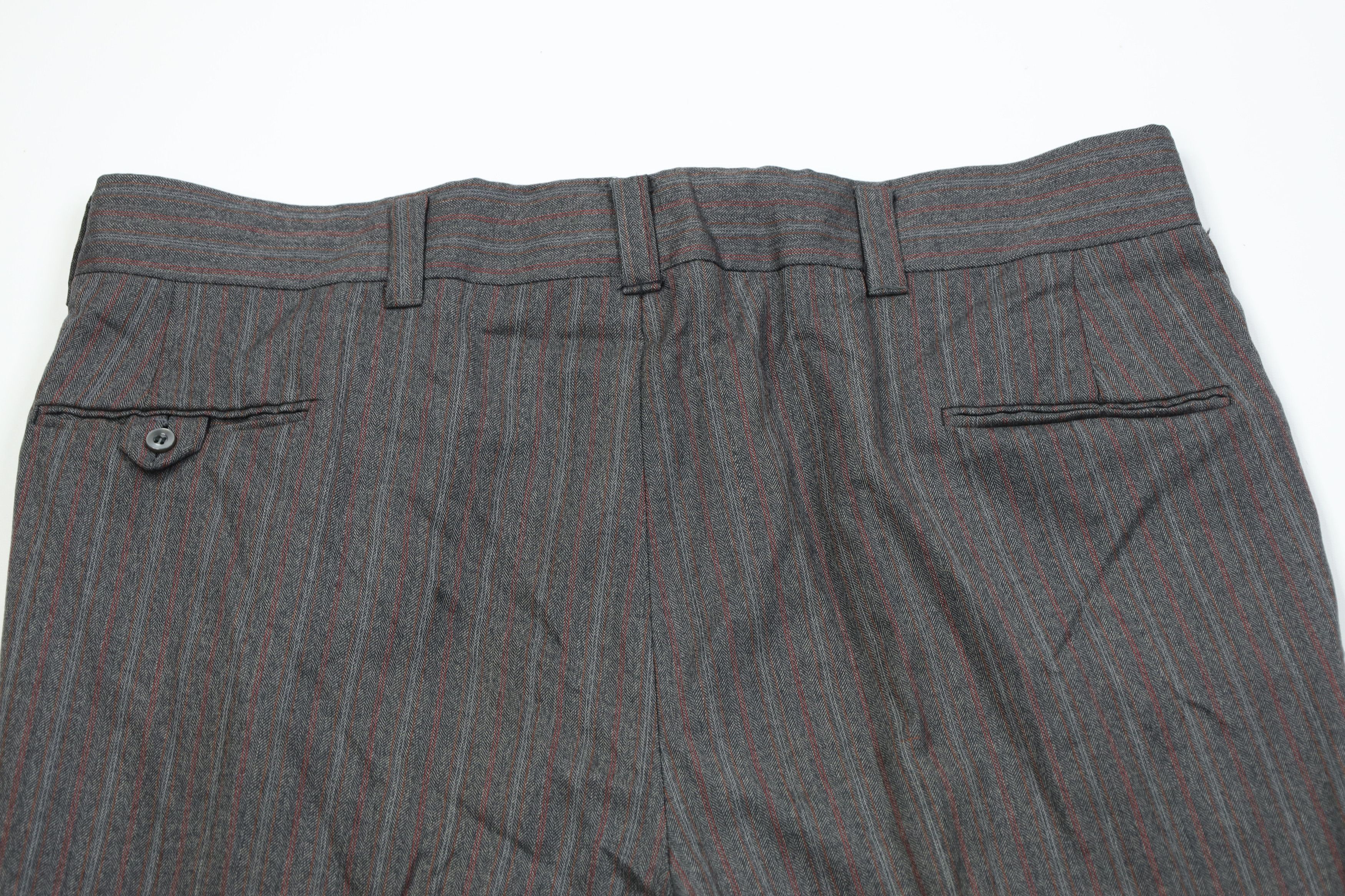 Vintage Vintage 60s Streetwear Wool Striped Wide Leg Chino Pants USA Size US 42 / EU 58 - 11 Thumbnail