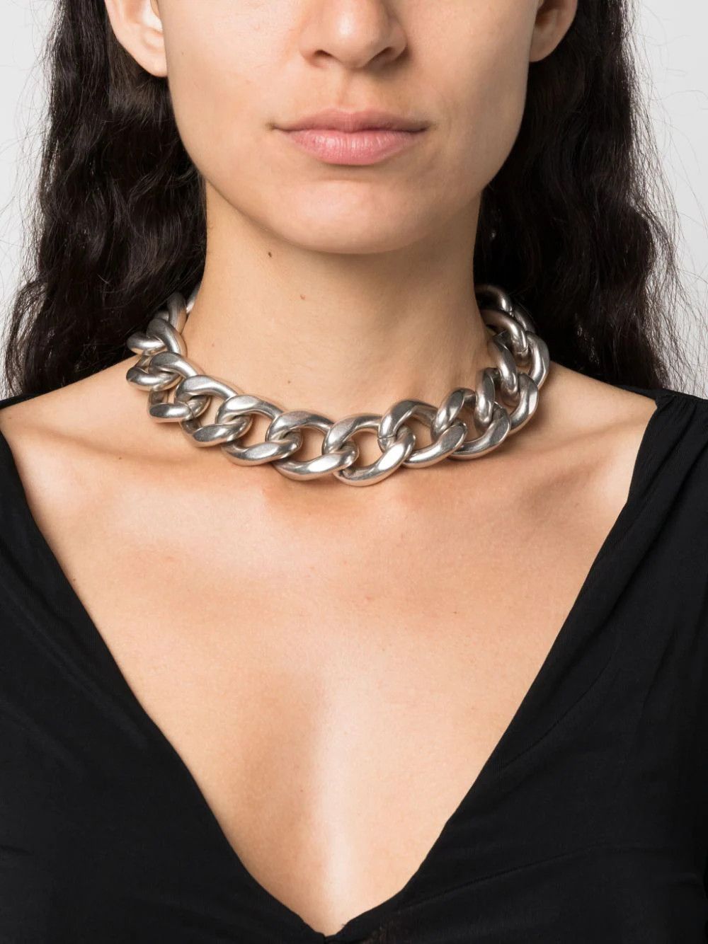 Isabel Marant Chunky curb-chain necklace Size ONE SIZE - 1 Thumbnail