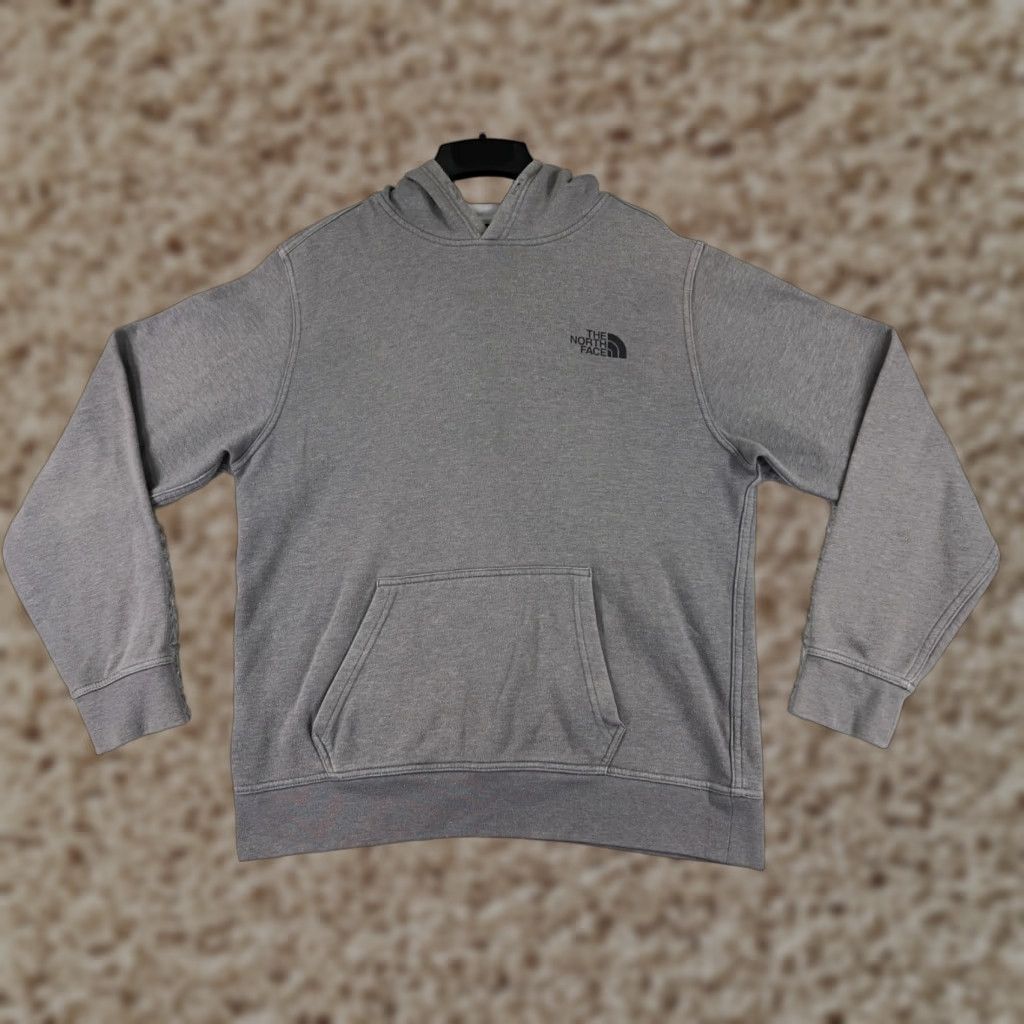 VINTAGE? No. The North Face Mens Hoodie Pullover Color Gray Cotton Pocket Crew Neck Large Read