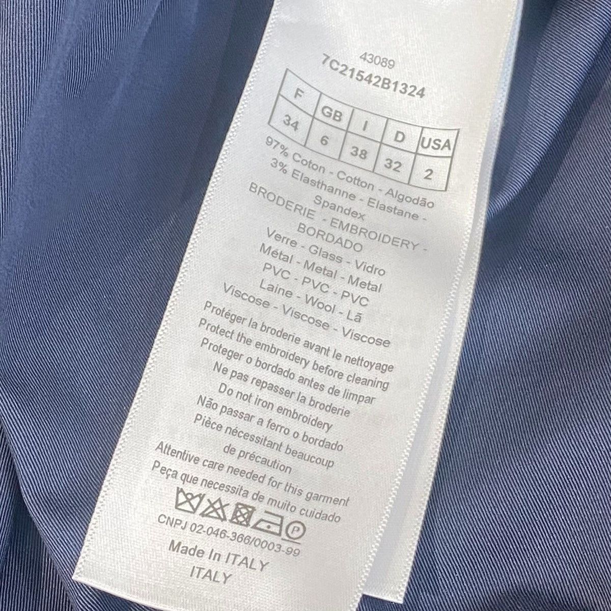Dior Christian Dior beaded crest badge button-down dress Size XXS / US 00 / IT 34 - 6 Thumbnail