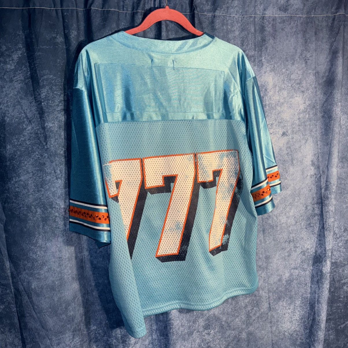 TRIPLE SEVENS Triple Sevens Palms Men’s Football Jersey Blue Mesh V-Neck Size US M / EU 48-50 / 2 - 5 Thumbnail