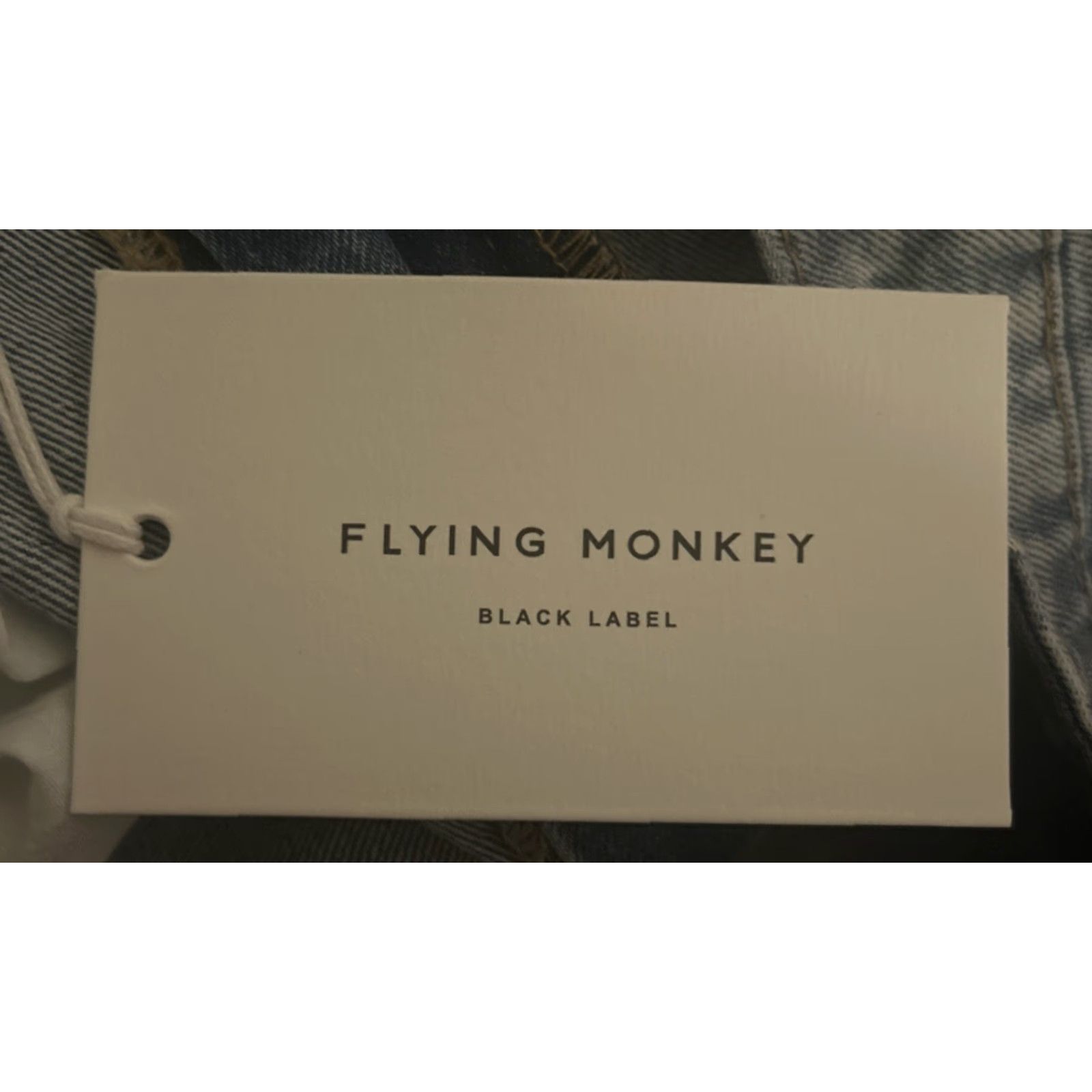 Vintage Flying Monkey Jeans Women Blue Distressed High Rise 33x35 Straight Inseam 35 NWT Black Label 100% Cotton Denim Size 31 XS? Size 24" / US 00 / IT 34 - 6 Thumbnail