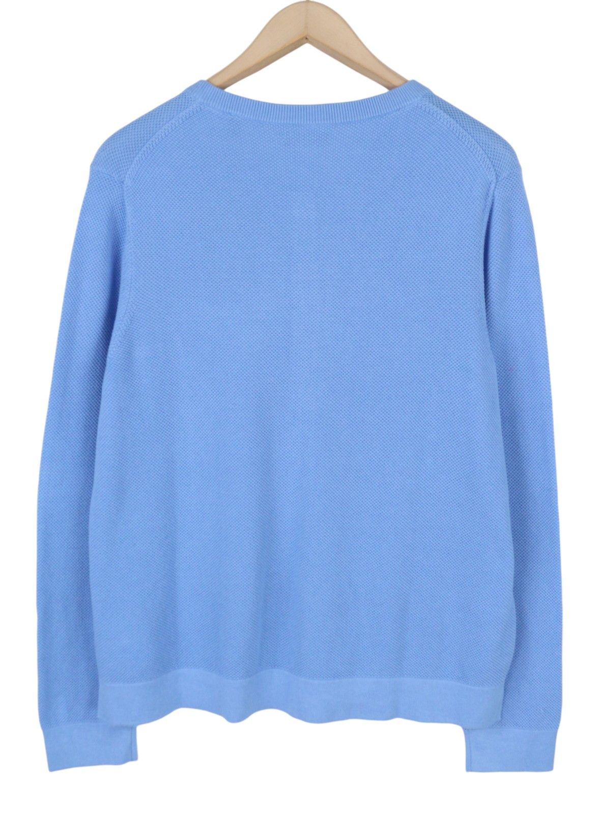 Gant COTTON PIQUE XL Silver Lake Blue Jumper 87223 Size XL / US 12-14 / IT 48-50 - 4 Thumbnail