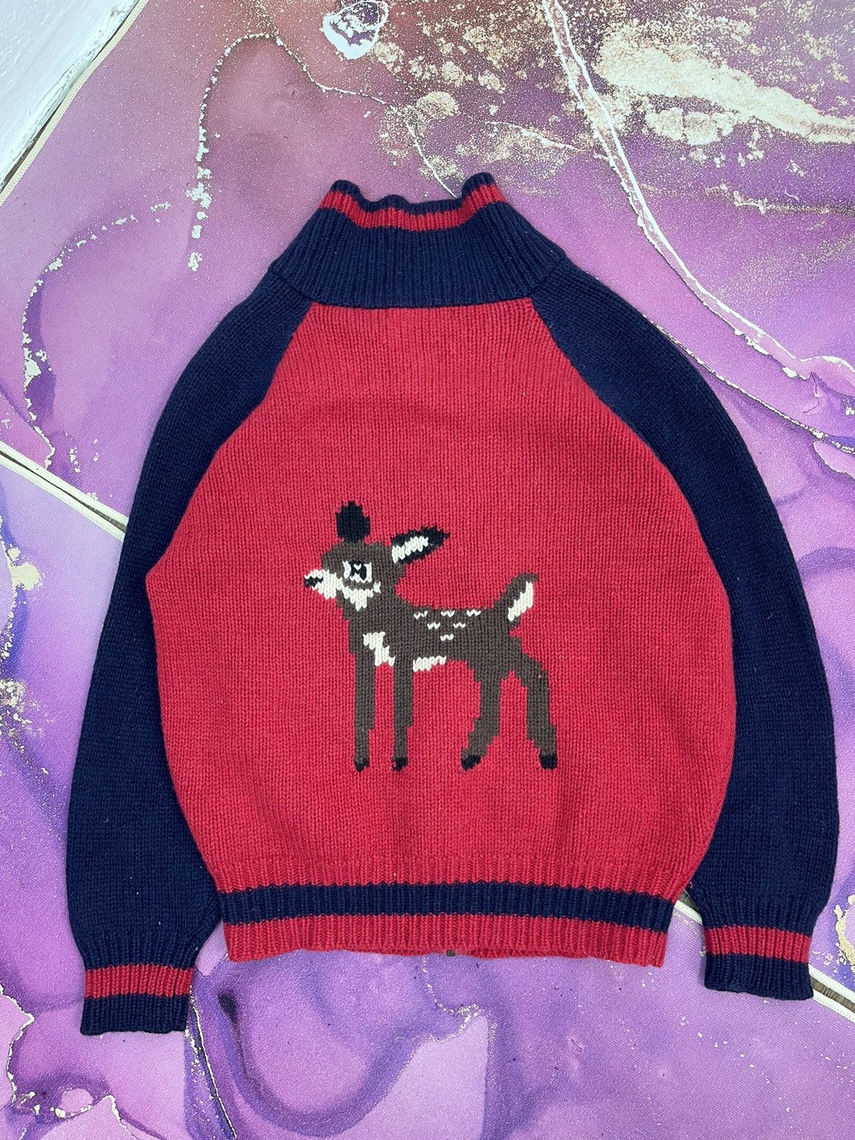 Japanese Brand Japanese brand Bambi Wool Zipper Knit a7 Size US M / EU 48-50 / 2 - 10 Thumbnail