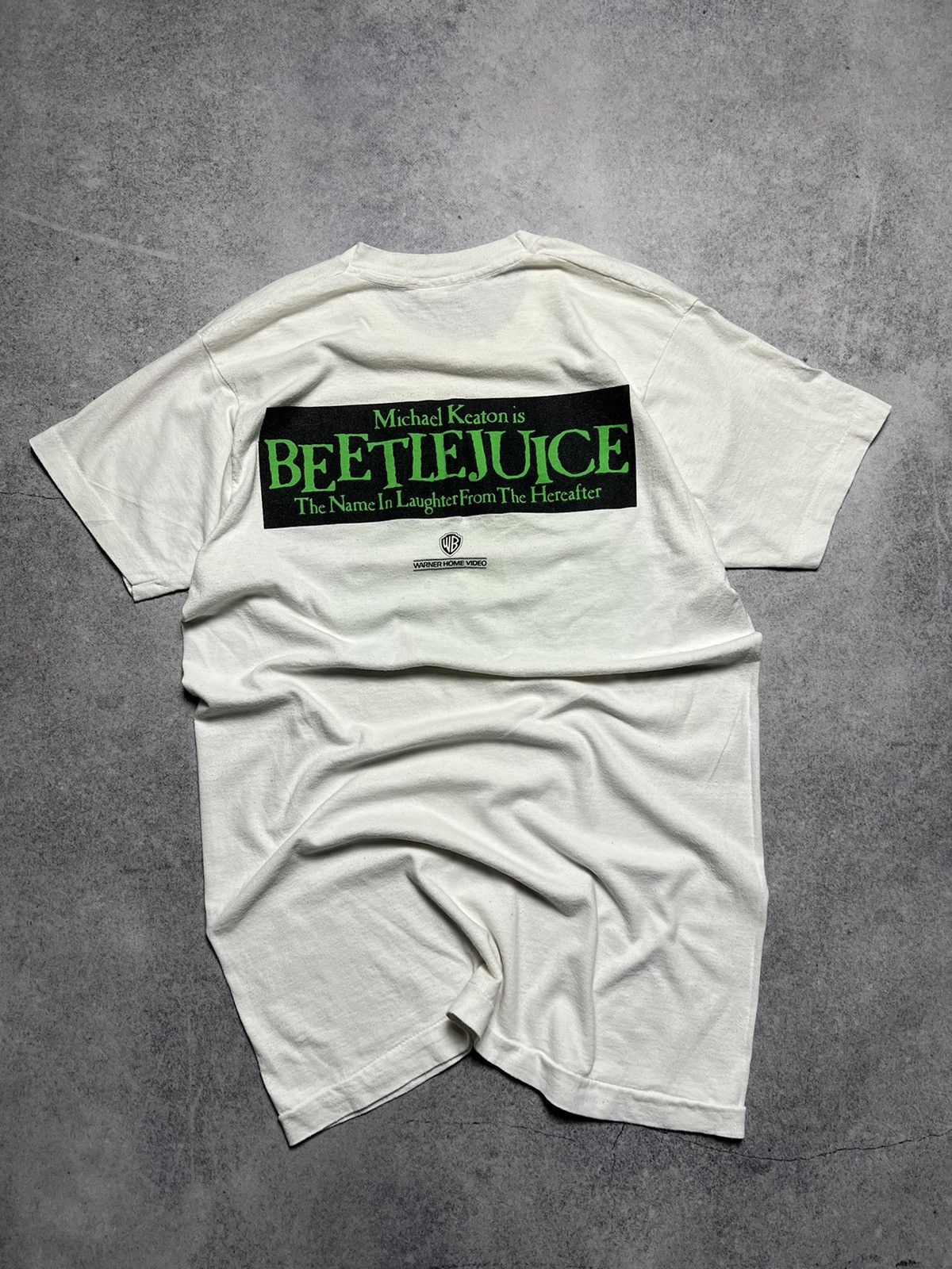 Vintage Vintage BeetleJuice 1988 Boo! Who? Faded Distressed T Shirt Size US M / EU 48-50 / 2 - 7 Thumbnail