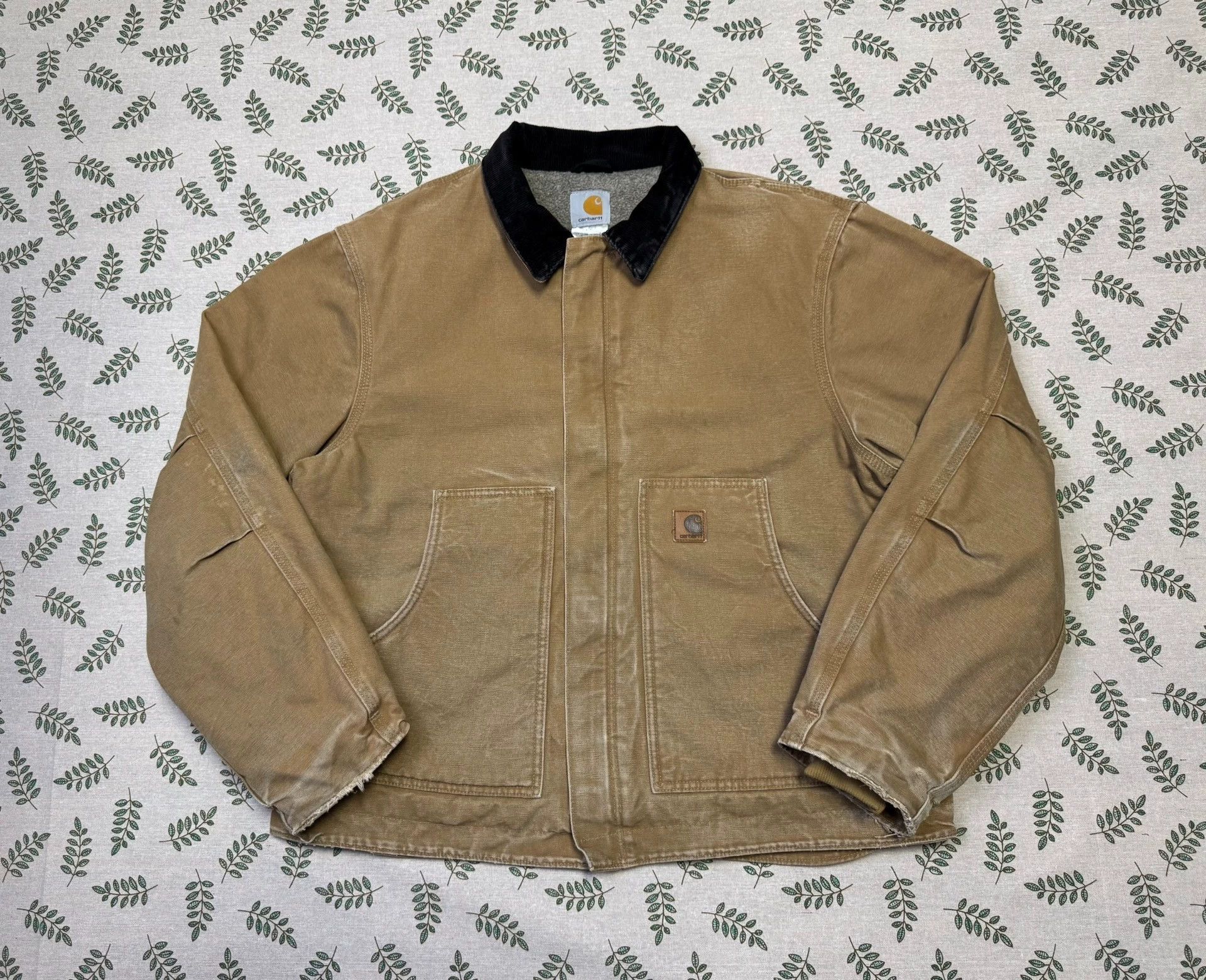 Carhartt Vintage Carhartt J164 Camel L Heavy Washed Jacket Size US L / EU 52-54 / 3 - 2 Thumbnail