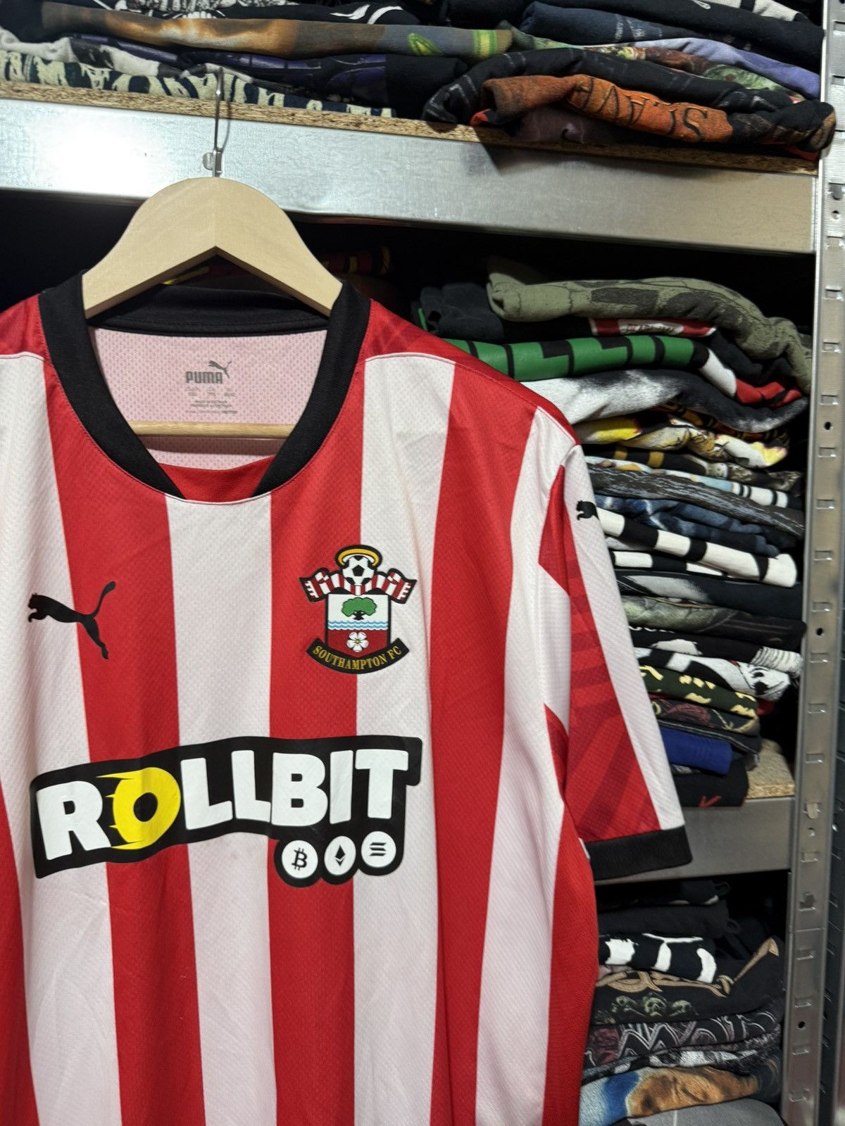 Puma × Vintage Puma SOUTHAMPTON FC 2024 2025 Home Soccer Football Jersey Size US XXL / EU 58 / 5 - 4 Thumbnail