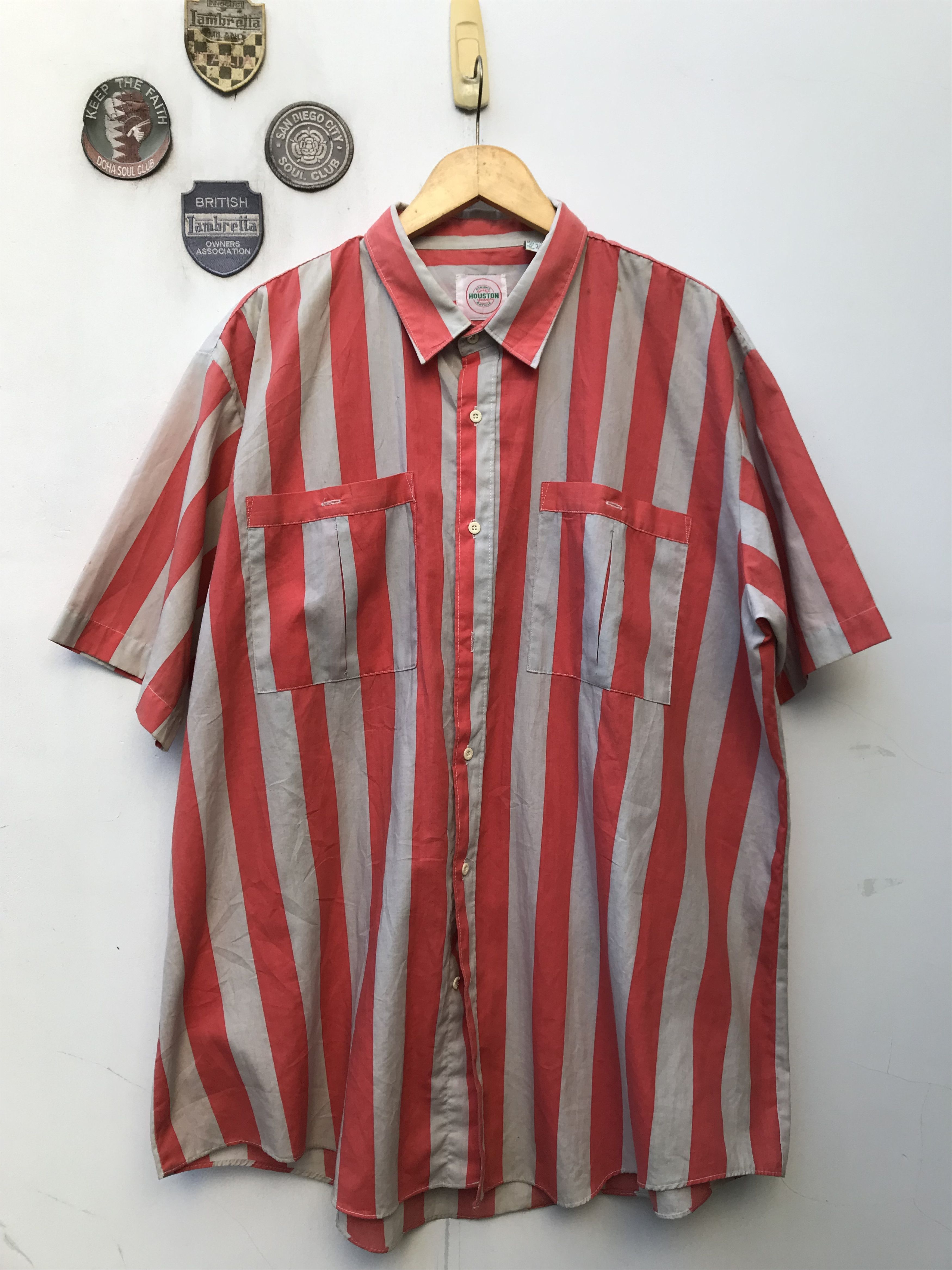 Vintage Vintage american classic Houston red candy stripes size xl Size US XL / EU 56 / 4 - 6 Thumbnail