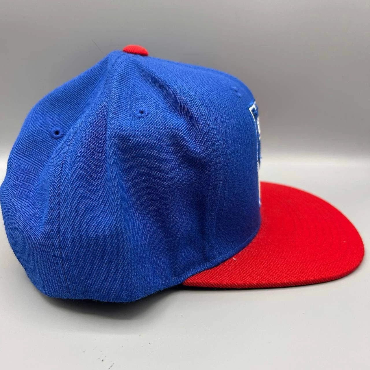Mitchell & Ness New York Rangers Hat Men Blue Red Embroidered Snap Back Cap Size ONE SIZE - 7 Thumbnail