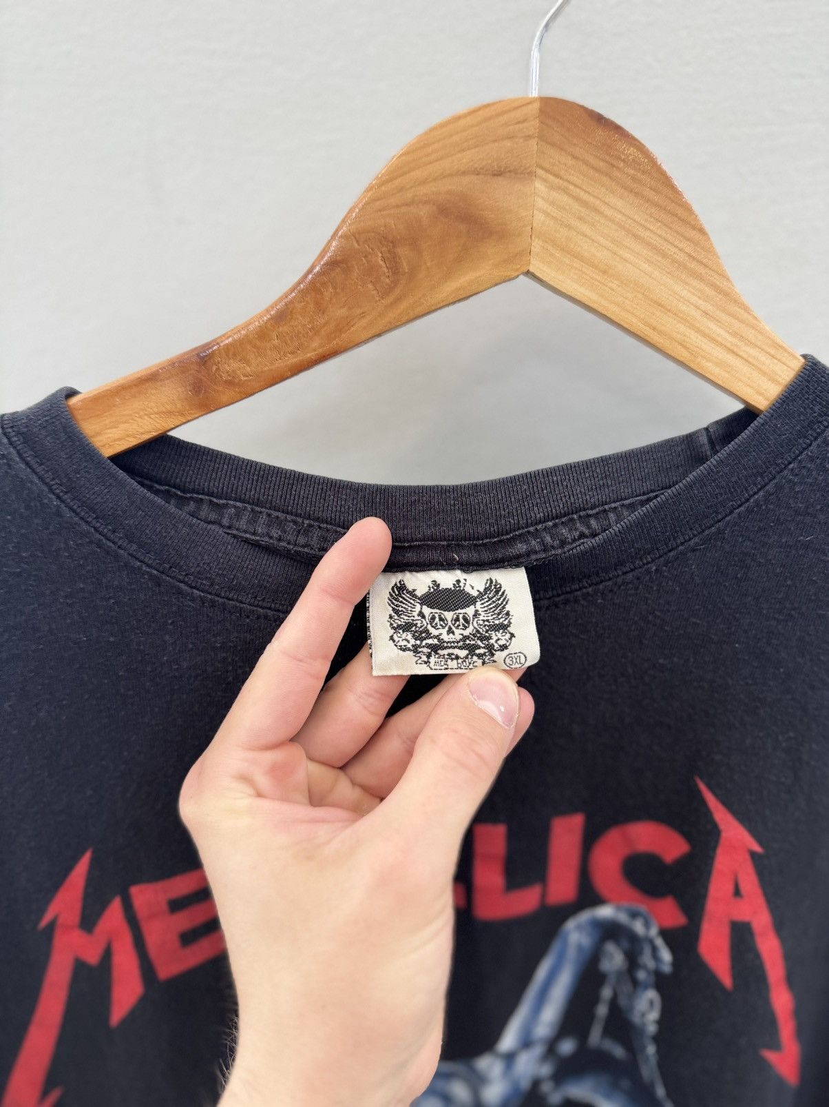 Band Tees × Metallica × Vintage Vintage 90s Metallica And Justice For All Shirt Size US M / EU 48-50 / 2 - 4 Thumbnail