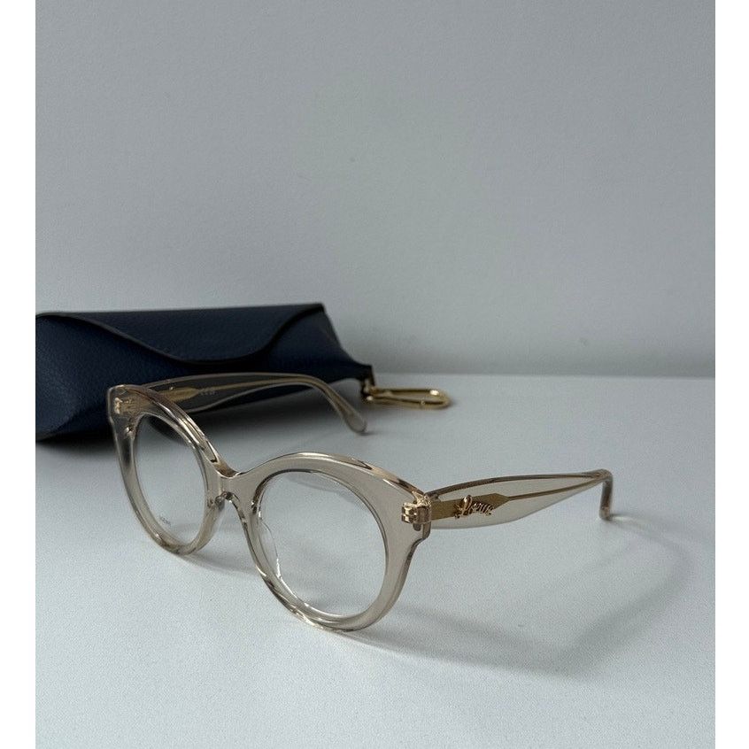 Loewe NEW Loewe LW50074I Rounded Transparent Eyeglasses Frames Size ONE SIZE - 2 Thumbnail