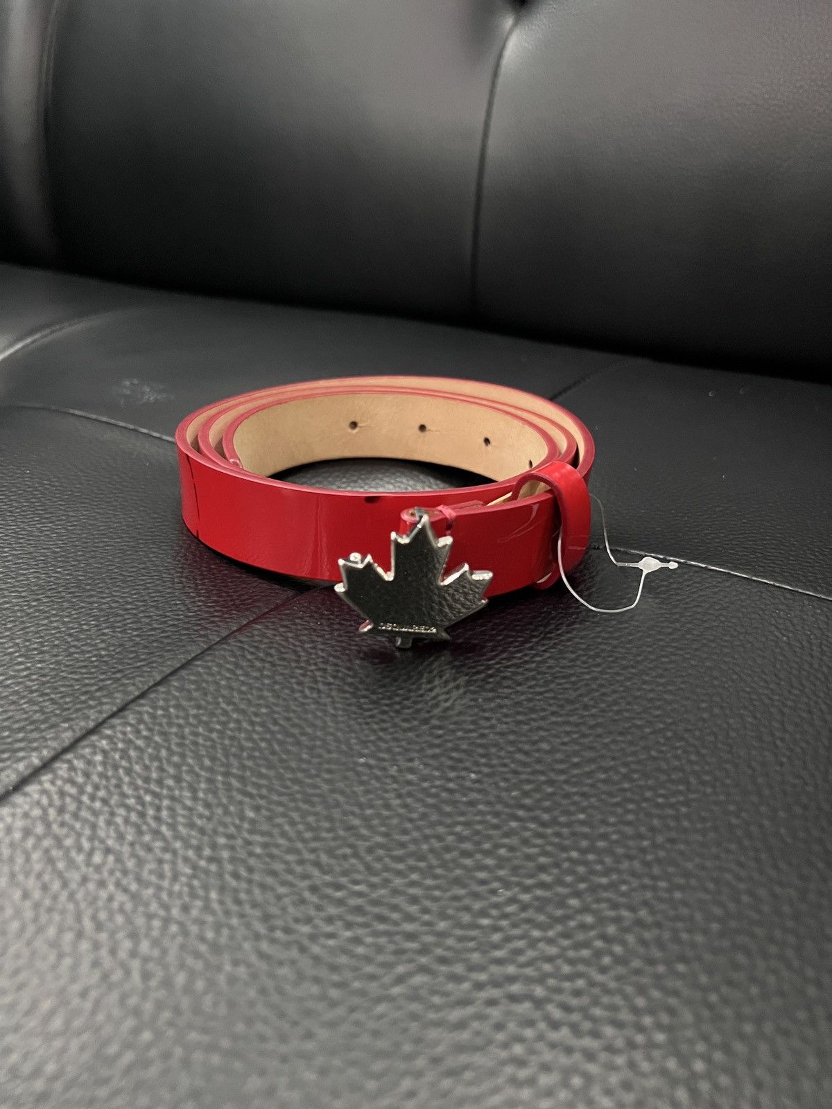 Dsquared2 Dsquared2 "Canadian Maple Leaf" Glossy Belt Size ONE SIZE - 1 Thumbnail