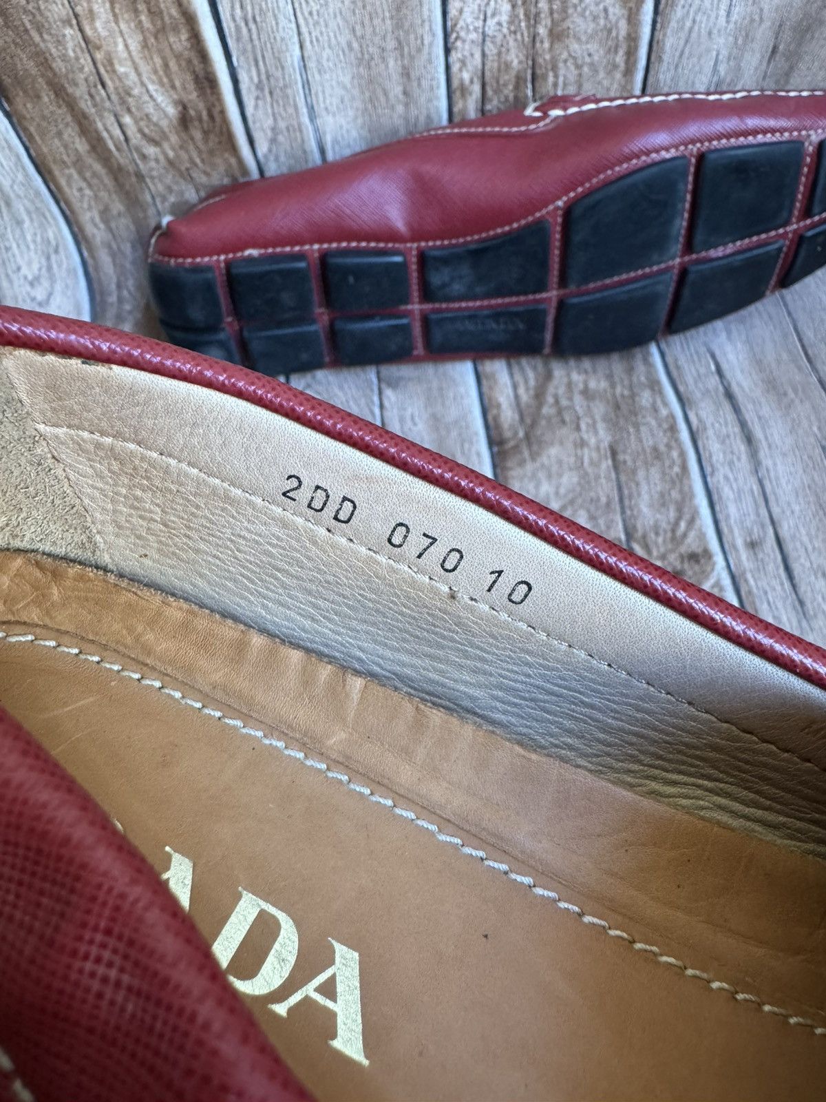 Prada logo leather loafers Size US 10 / EU 43 - 10 Thumbnail