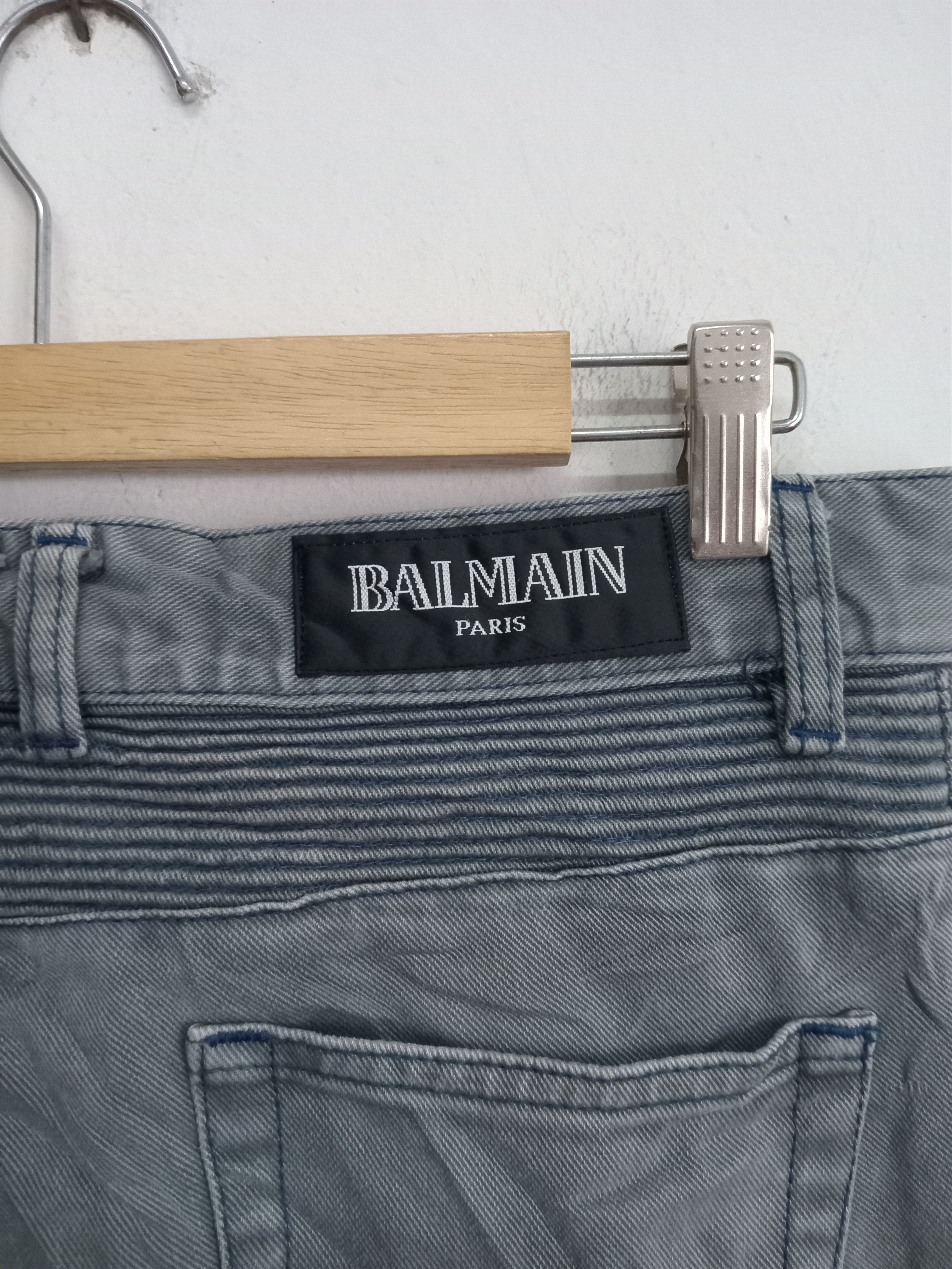 Balmain × Designer BALMAIN PARIS Biker Jean Size US 32 / EU 48 - 3 Thumbnail
