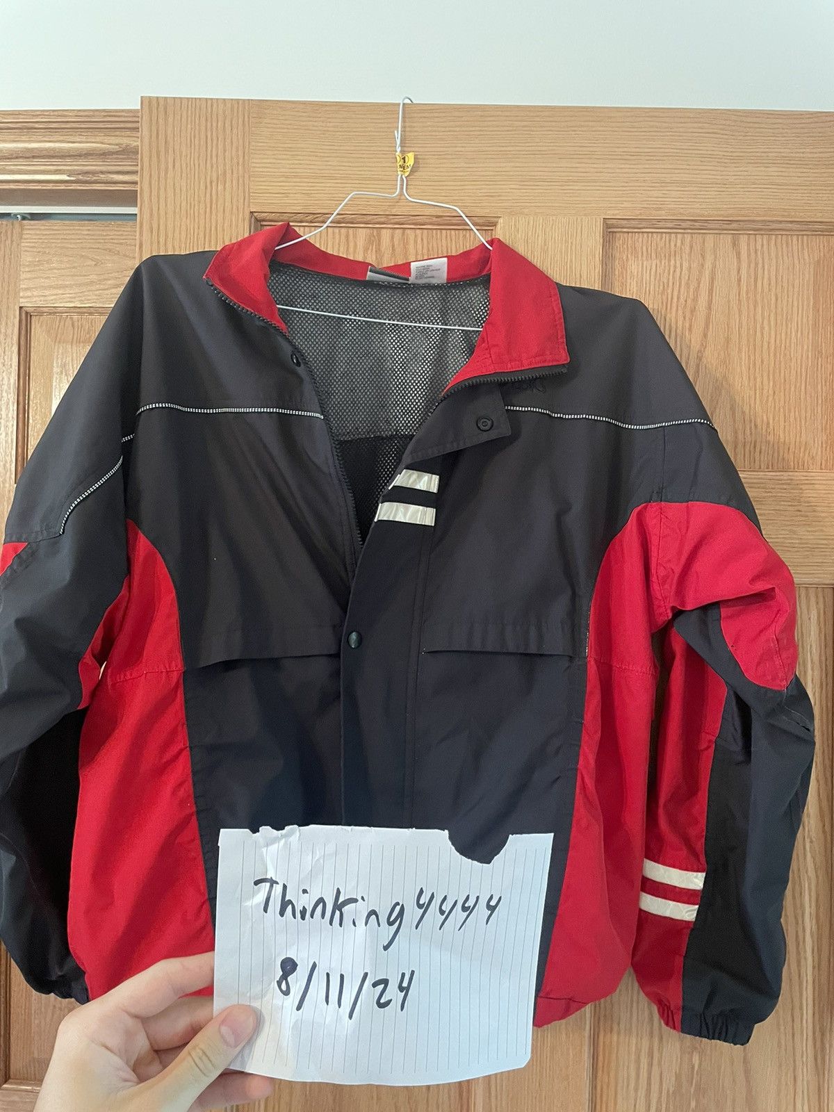Asics × Vintage Vintage ASICS Light Jacket Navy/Red Size US S / EU 44-46 / 1 - 1 Thumbnail