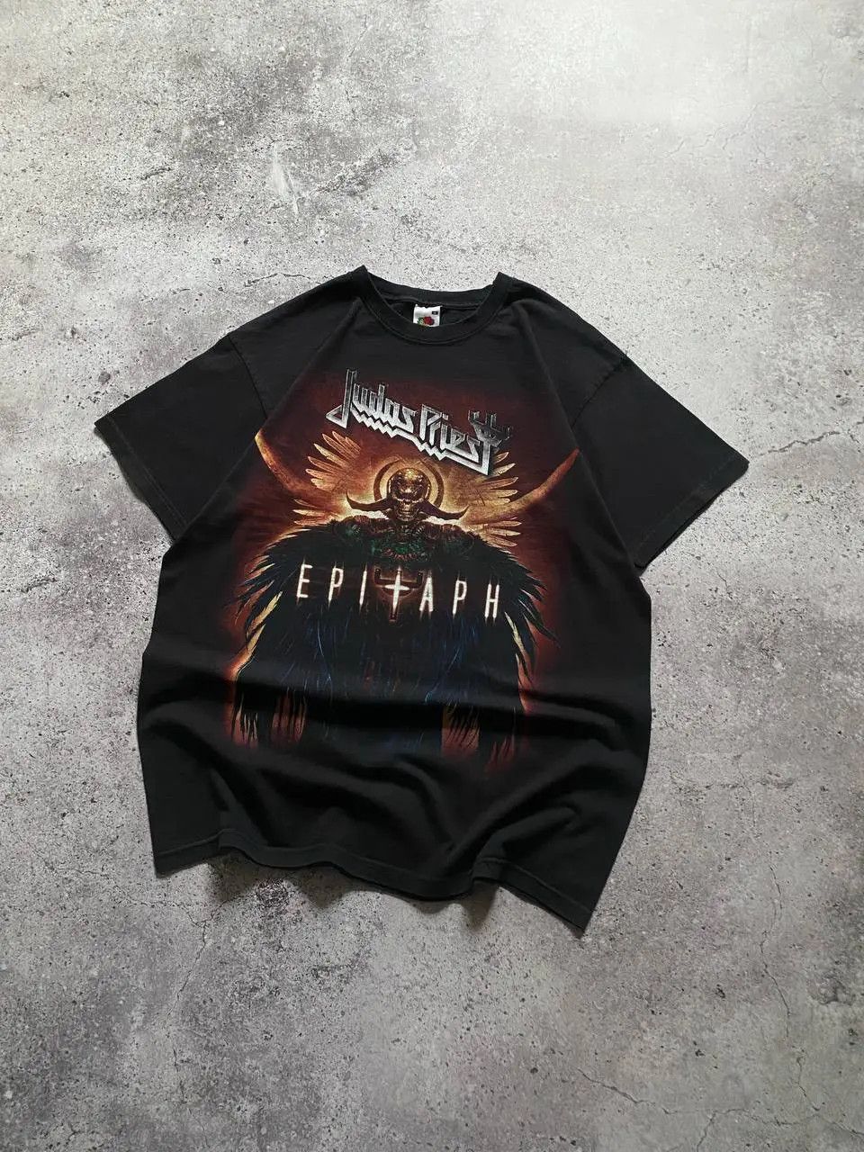 Vintage VINTAGE JUDAS PRIEST EPITAPH WORLD HEAVY METAL BAND T SHIRT Size US M / EU 48-50 / 2 - 3 Thumbnail