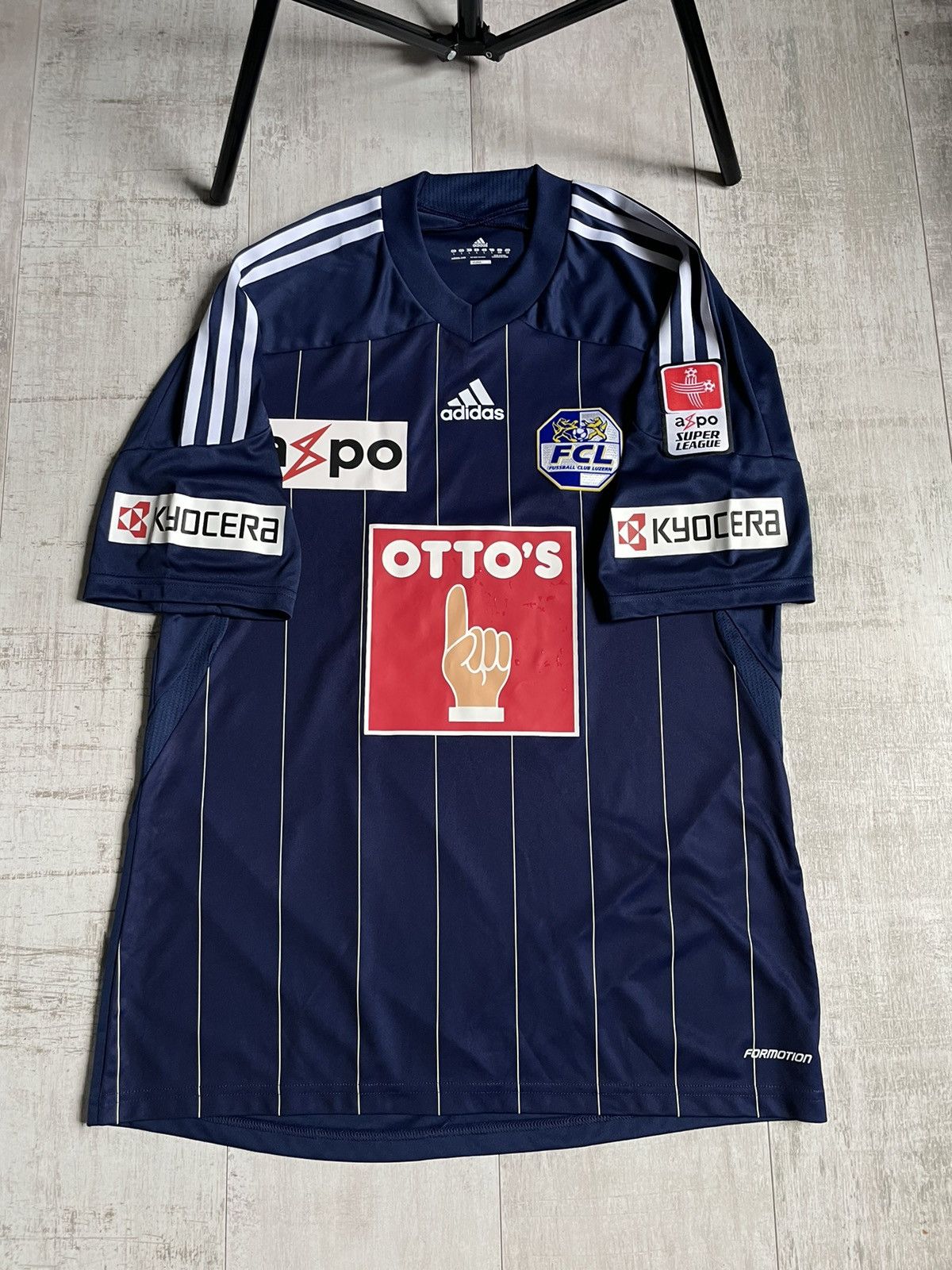 Adidas Adidas FC Luzern 2011/2012 Home Football Shirt Jersey RARE Size US L / EU 52-54 / 3 - 2 Thumbnail