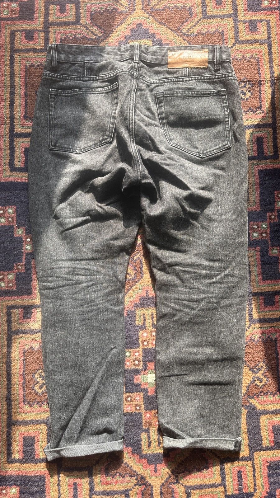 AMI AMI Paris Washed Denim Pant, Dark Grey Size US 32 / EU 48 - 3 Thumbnail